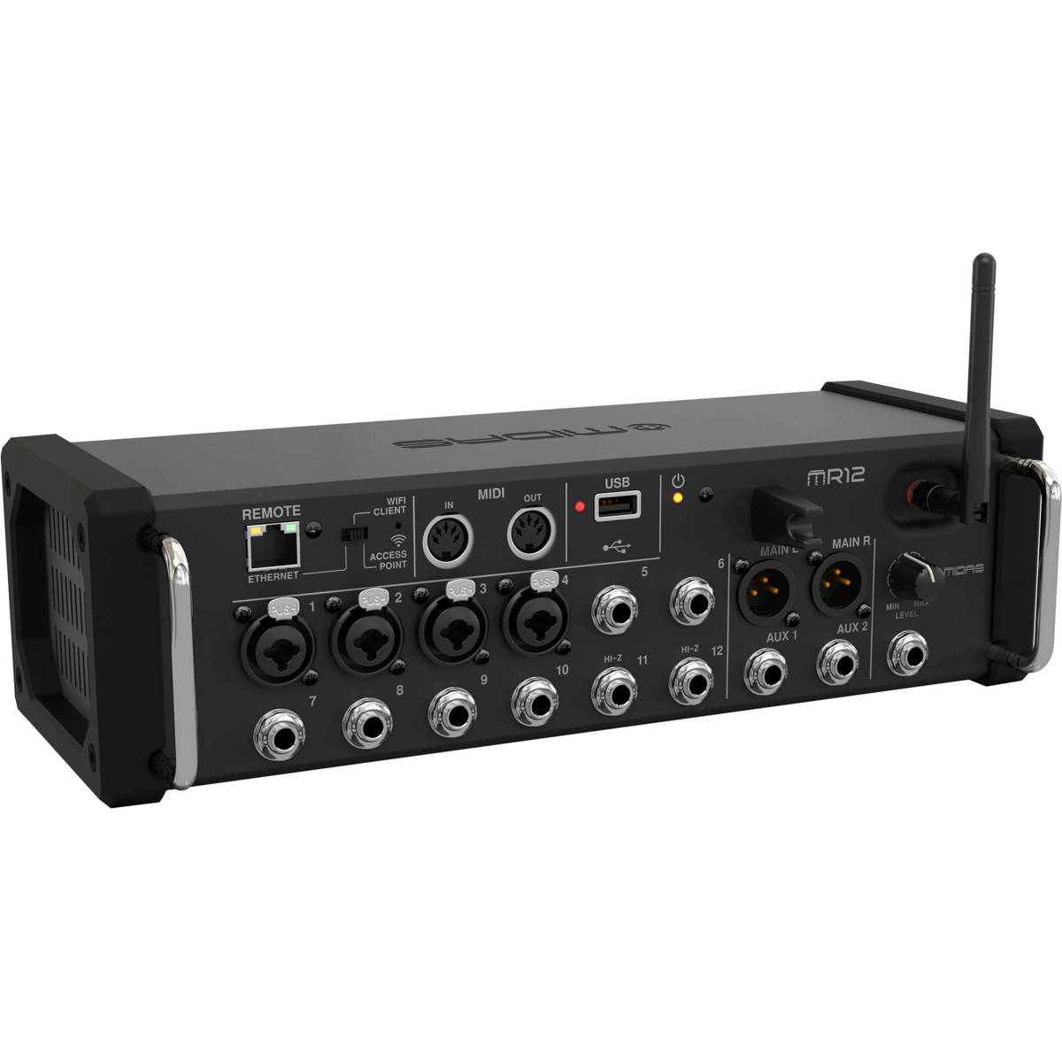

Midas MR12 12-Input Digital Mixer with Wi-Fi and USB Recorder