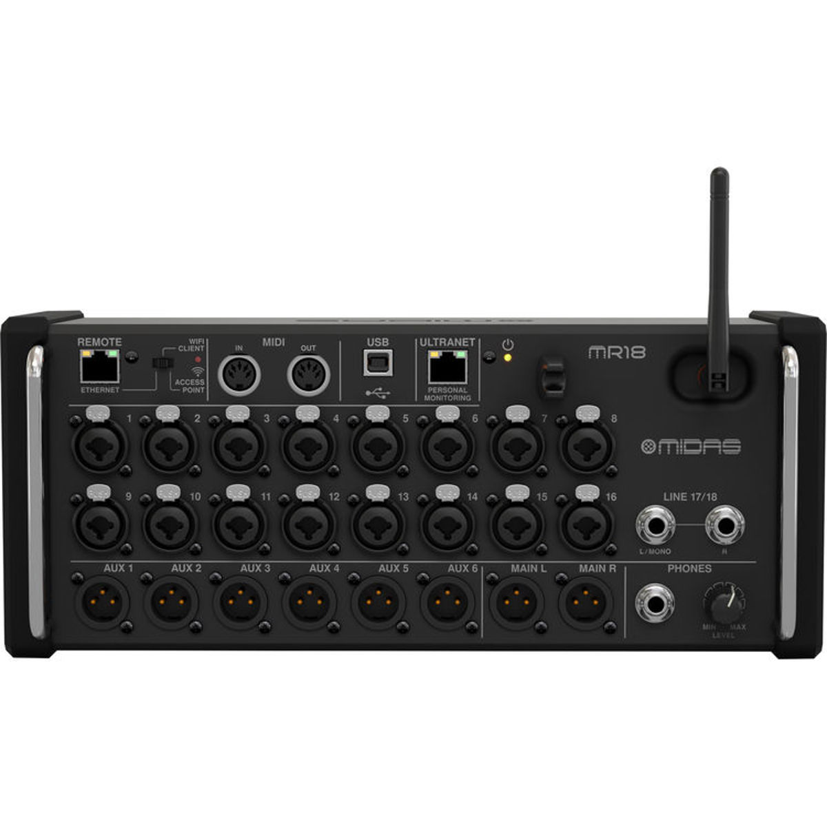 

Midas MR18 18-Input Digital Mixer for iPad/Android Tablets