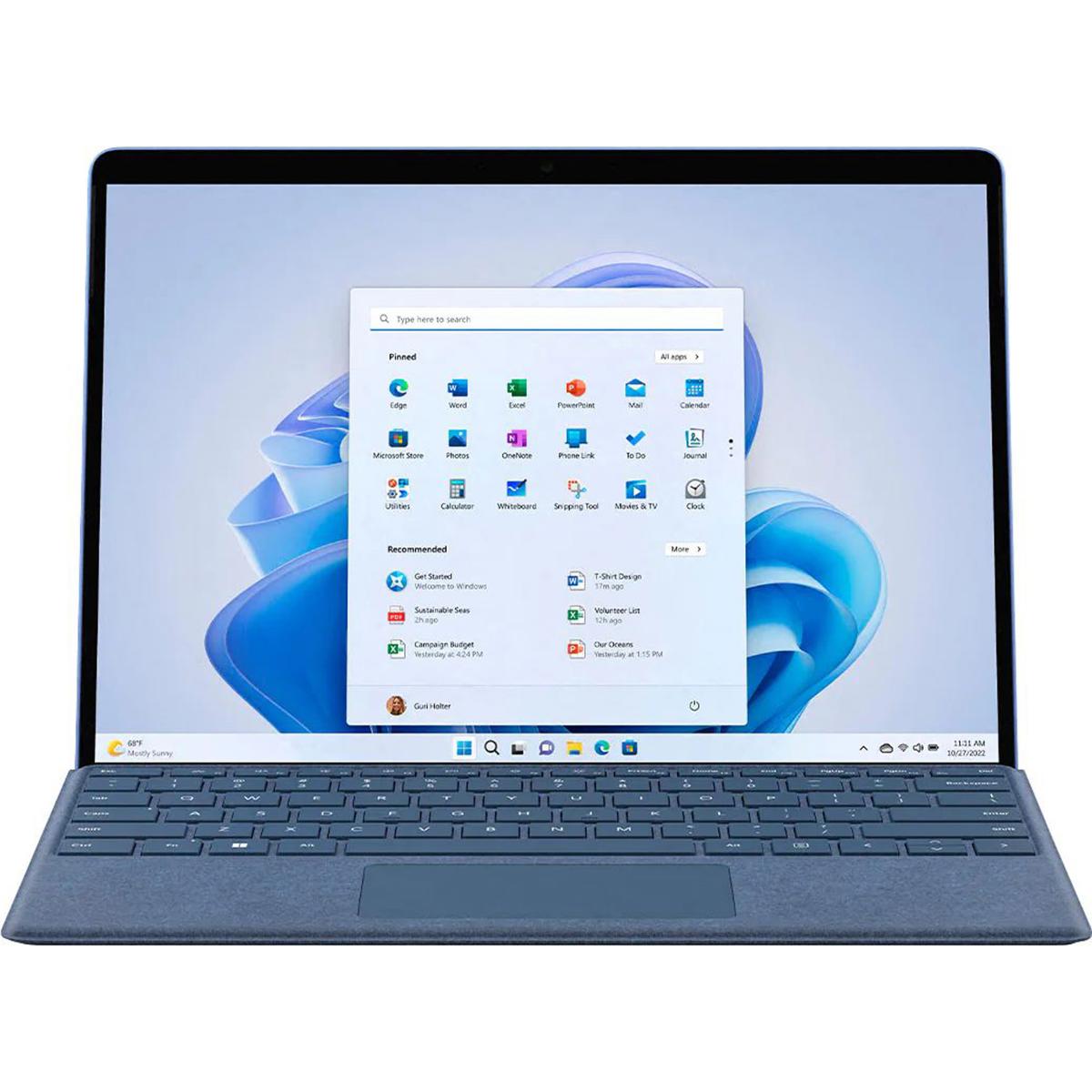 

Microsoft Surface Pro 9 13" 120Hz 2-In-1, Evo i5-1235U, 8GB, 256GB,W11H,Sapphire