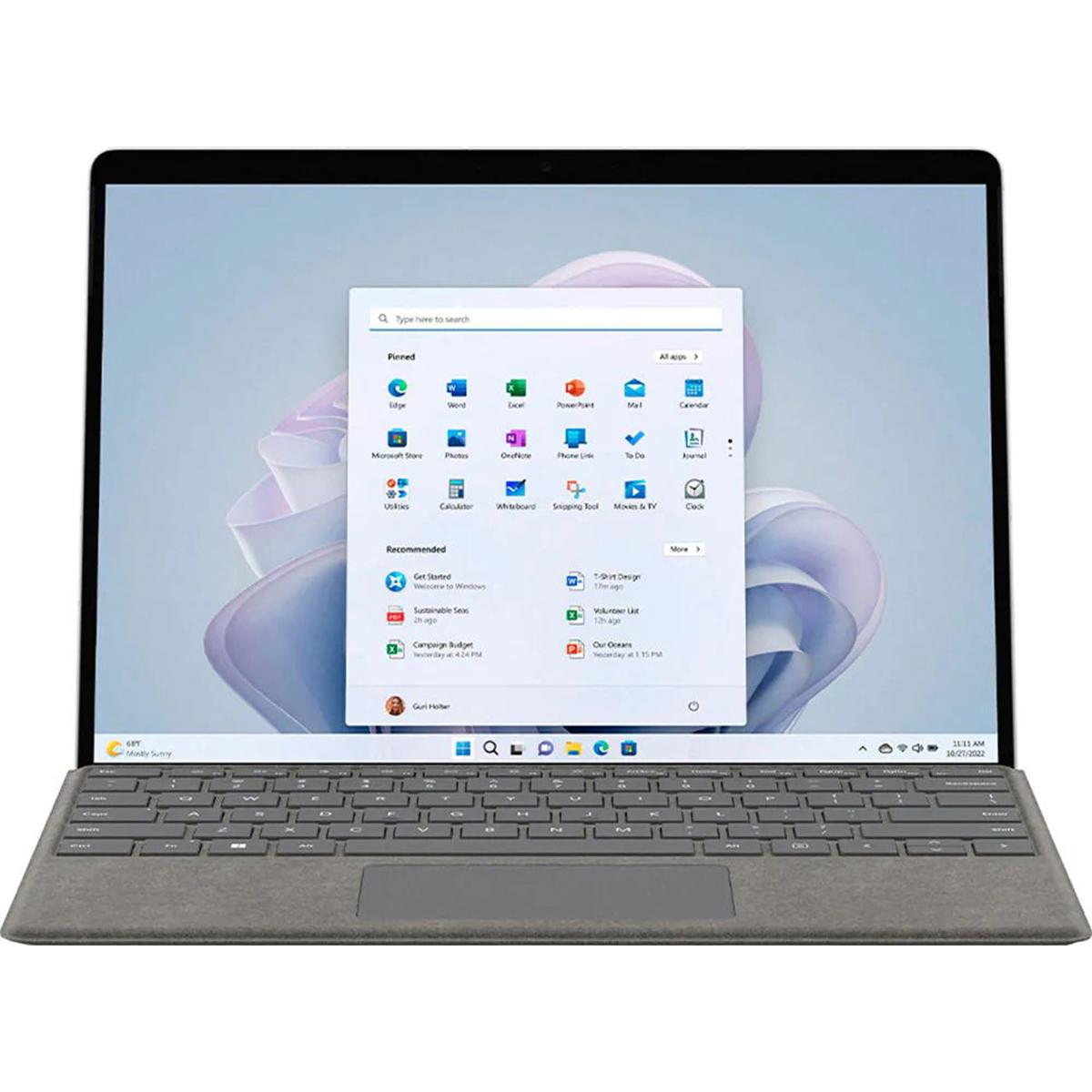 

Microsoft Surface Pro 9 13" 120Hz 2-In-1, Evo i5-1235U, 8GB, 256GB,W11H,Platinum