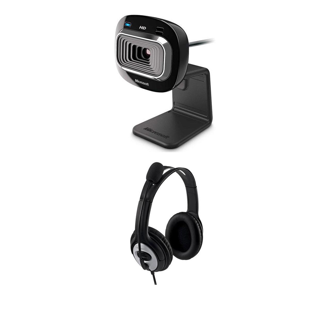 

Microsoft LifeCam HD-3000 Web Camera W/Microsoft LifeChat LX-3000 Stereo Headset