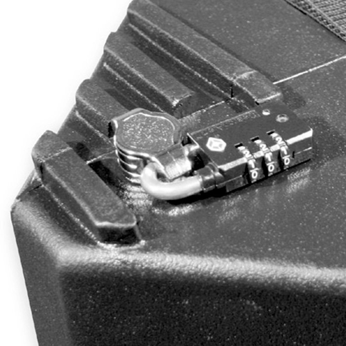 

Nalpak Recessed Thumb Turn Lock with TSA Padlock for Tuffpak Case (Installed)