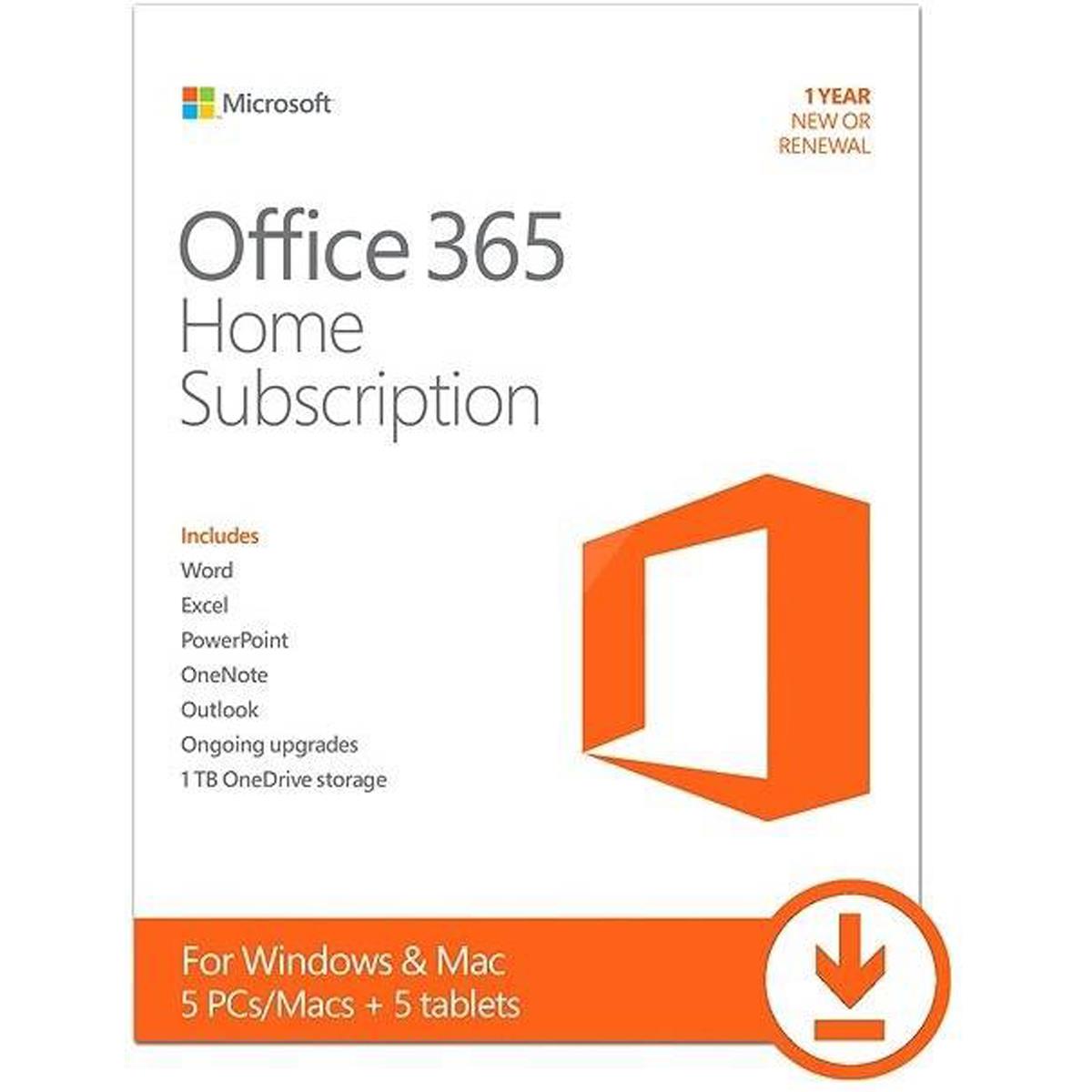 Microsoft Office 365 Home (Electronic Download) -  AAA-04258