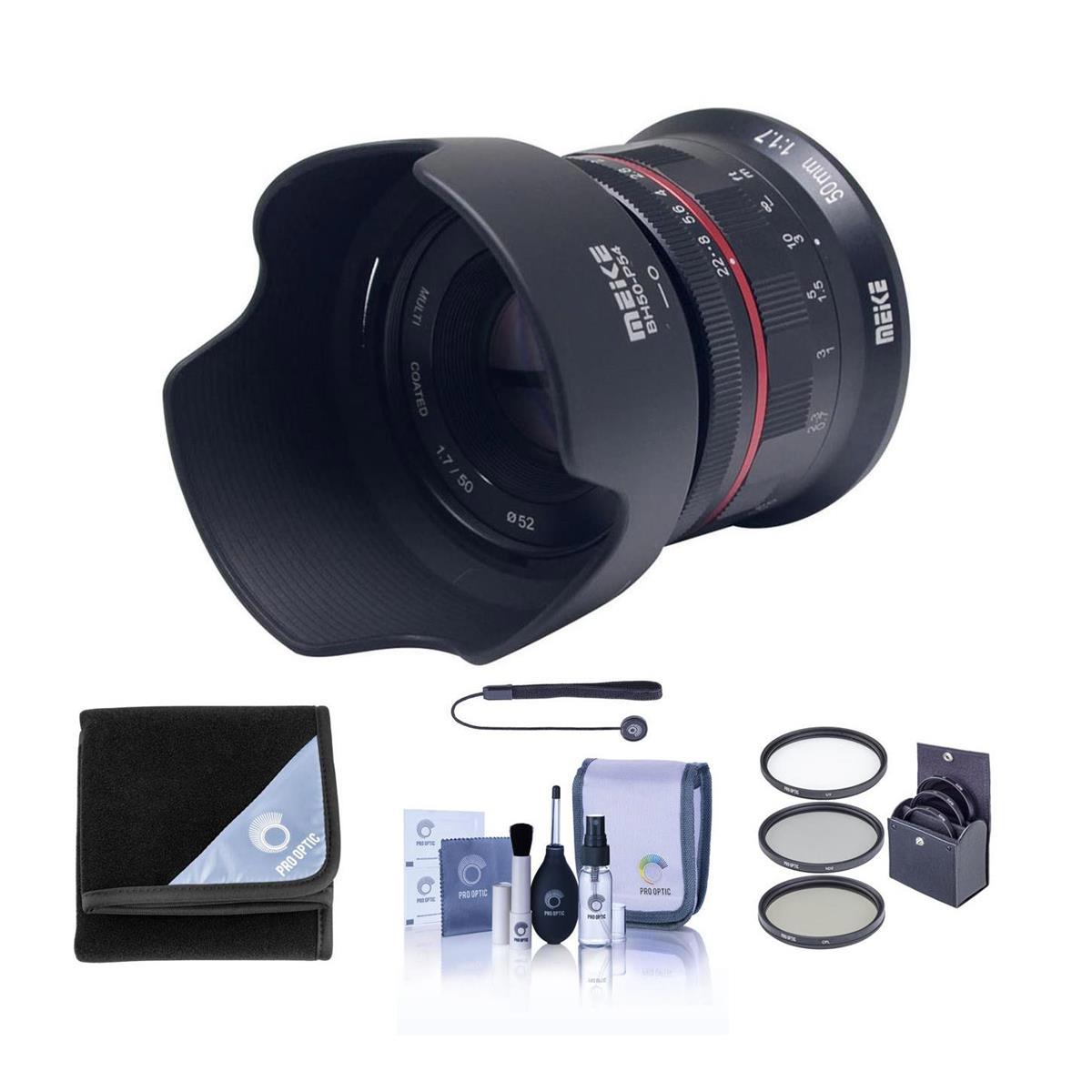 

Meike 50mm f/1.7 Lens for Nikon Z, Black with Free Accessories Kit