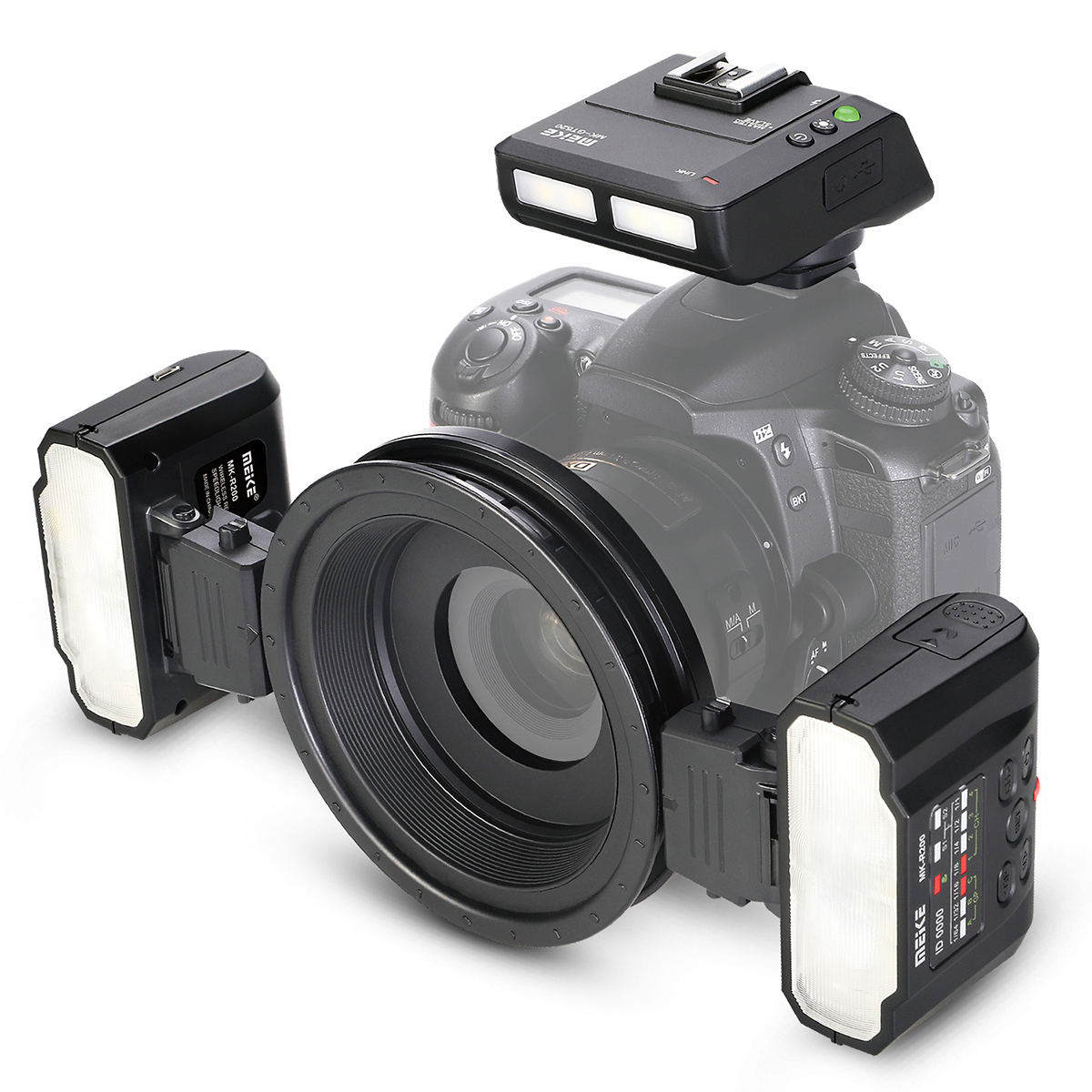 

Meike MK-MT24 II TTL Macro Ring Flash for Nikon with Transceiver