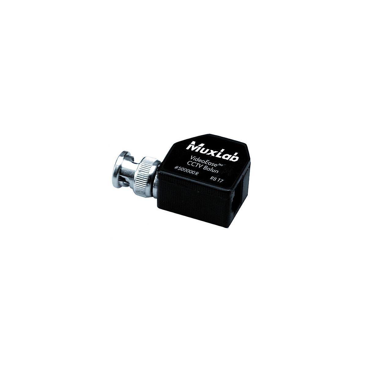 Image of Muxlab BNC Coax to RJ45 Pins R8 T7 CCTV Modular Balun