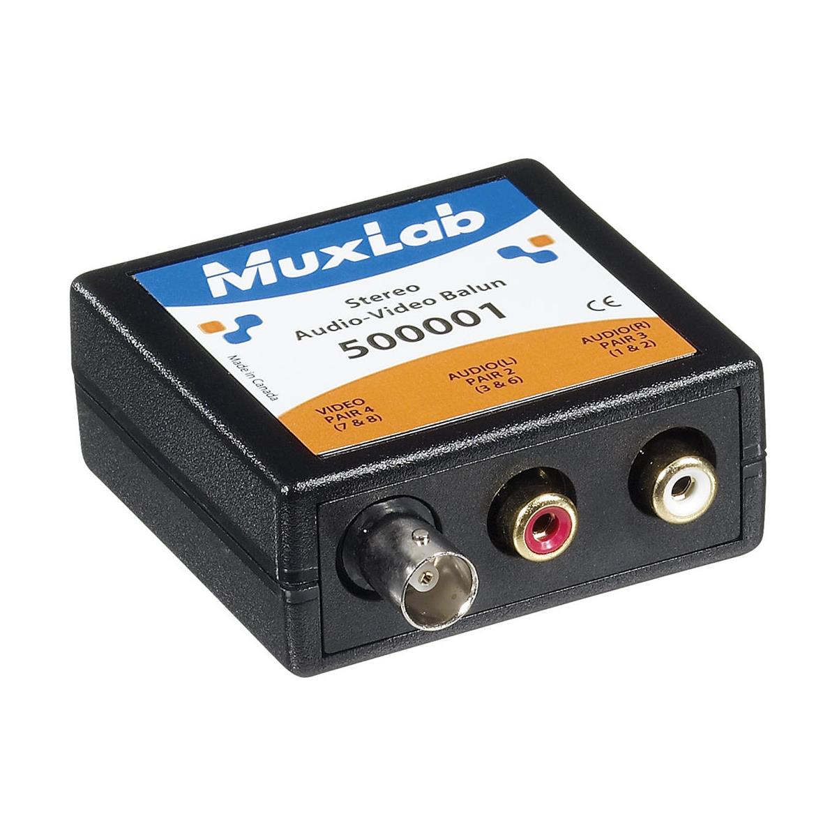 Image of Muxlab Stereo Audio-Video Balun