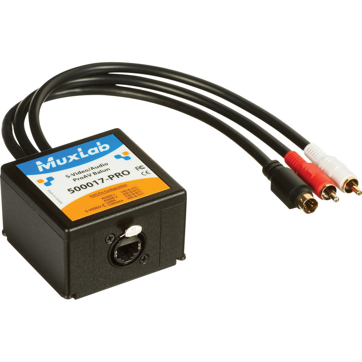 Image of Muxlab S-Video/Audio ProAV Balun Transmitter