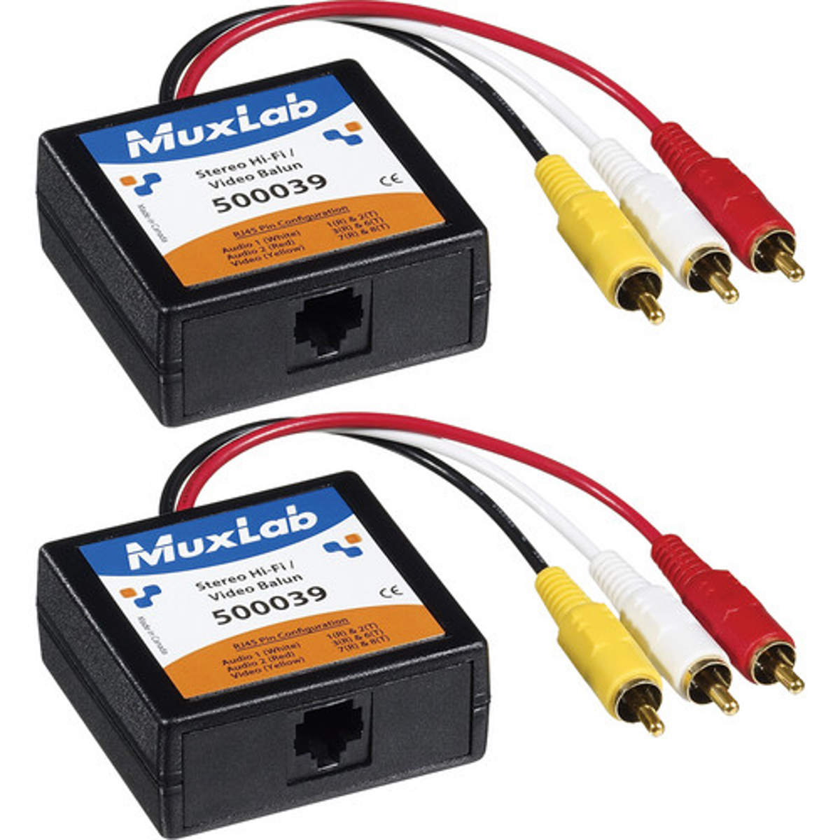 

Muxlab Stereo Hi-Fi/Video Balun, 2 Pack