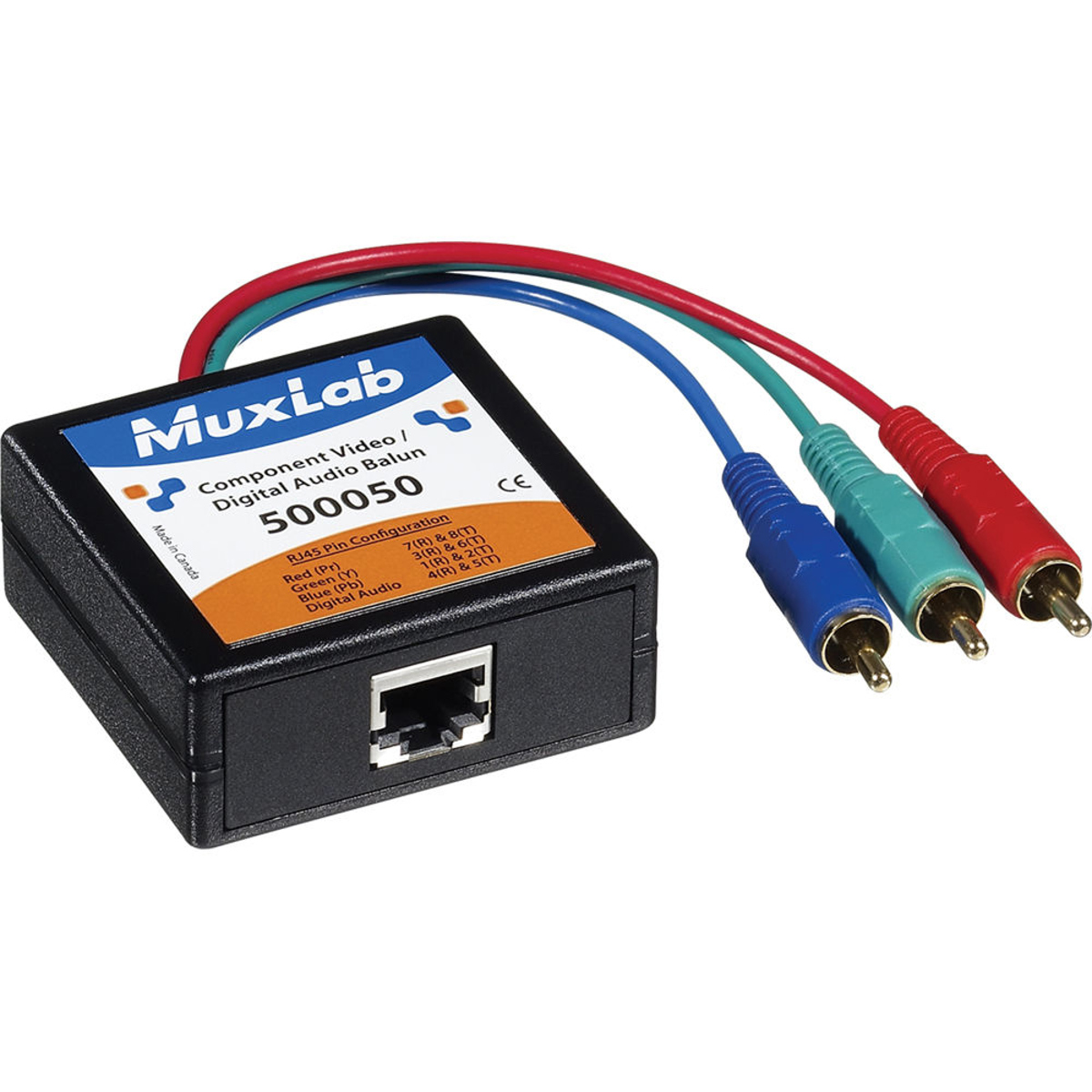 Image of Muxlab Component Video/Digital Audio Balun