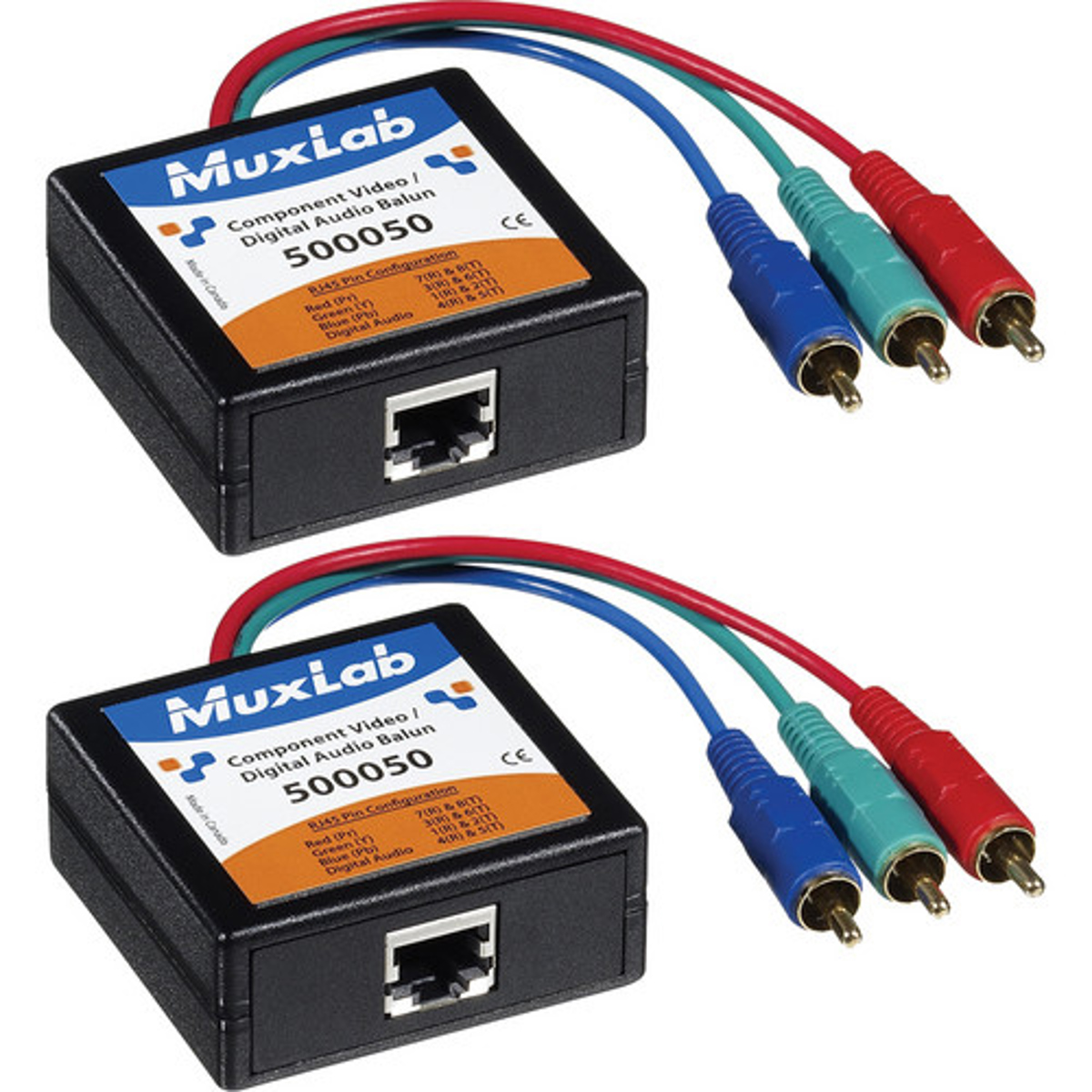 

Muxlab Component Video/Digital Audio Balun, Male, 2 Pack