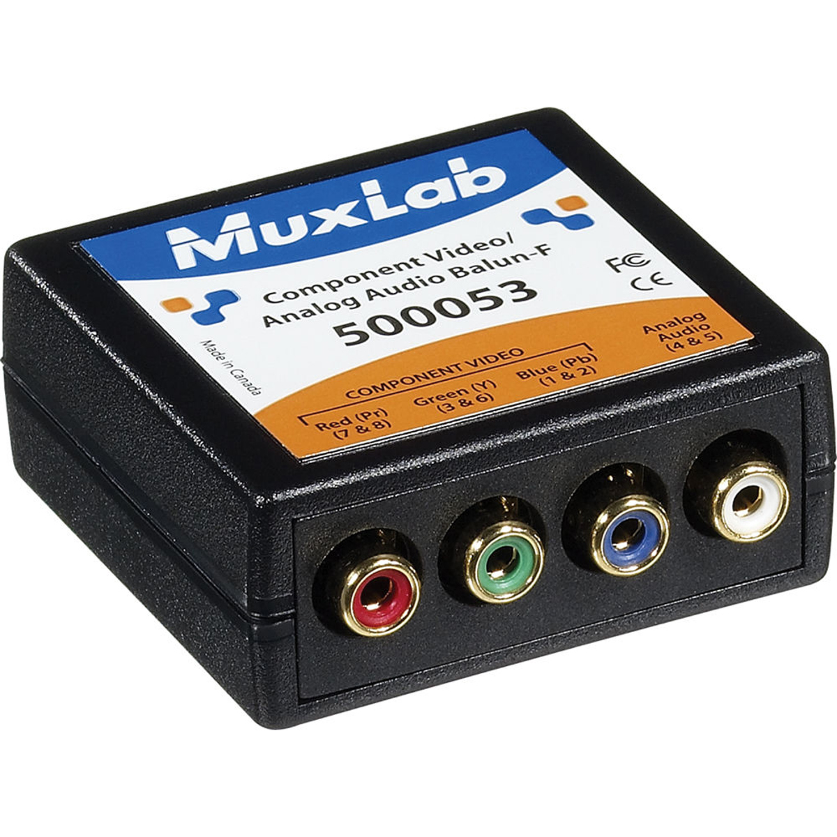 

Muxlab Component Video/Analog Audio Balun, Female