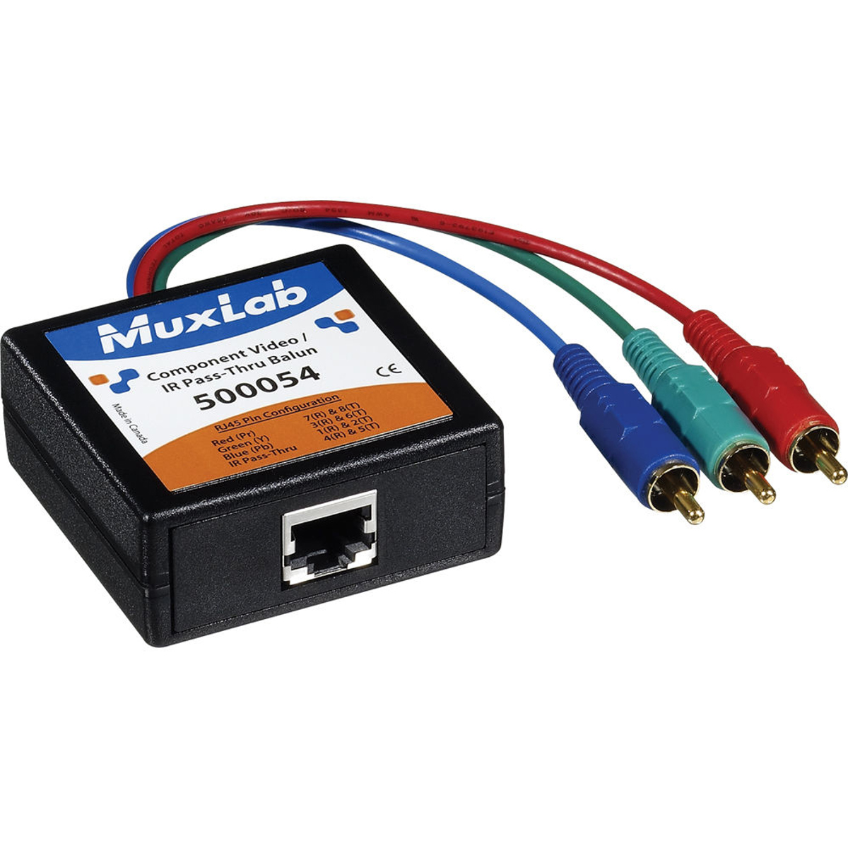

Muxlab Component Video/IR-Pass-Thru Balun, Male