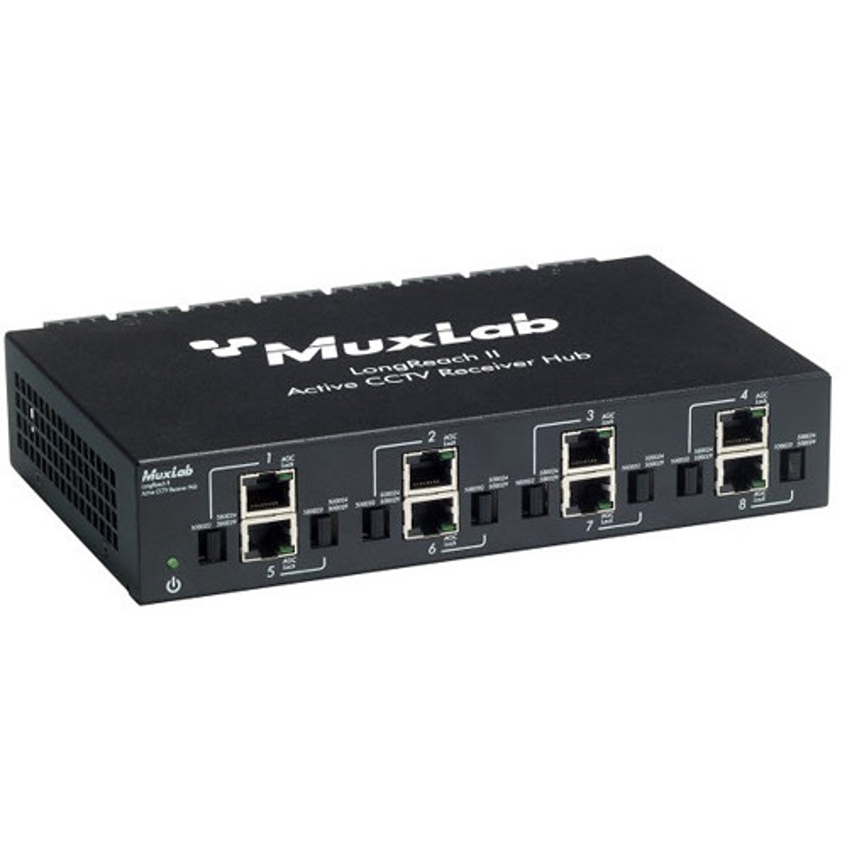 

Muxlab LongReach II Active CCTV Receiver Hub, 8 Ports