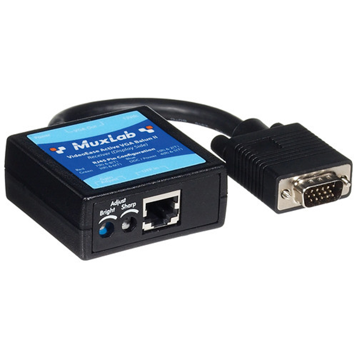 Muxlab Active VGA Balun II Receiver, No Power -  500142