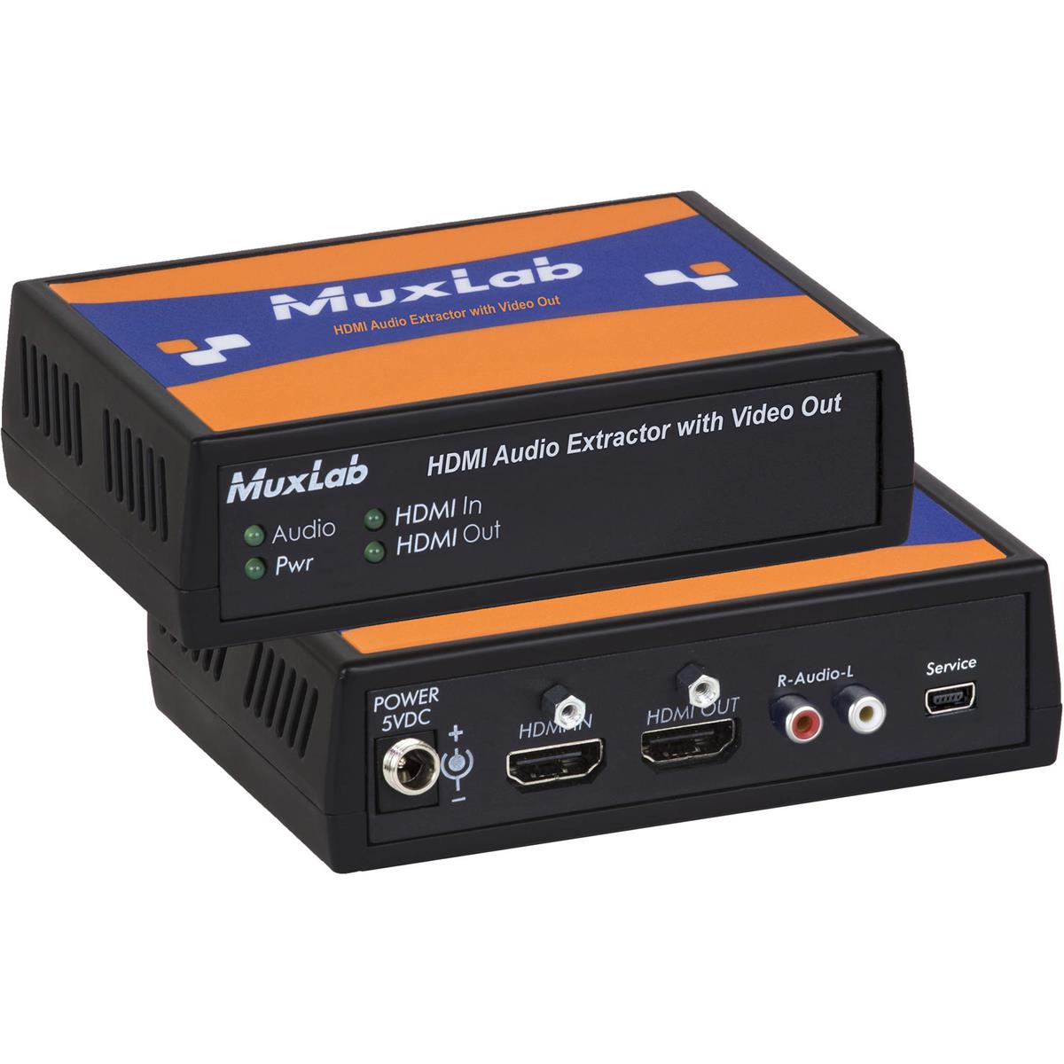 Image of Muxlab MuxLab HDMI Audio Extractor with Dolby &amp; DTS Downmixer
