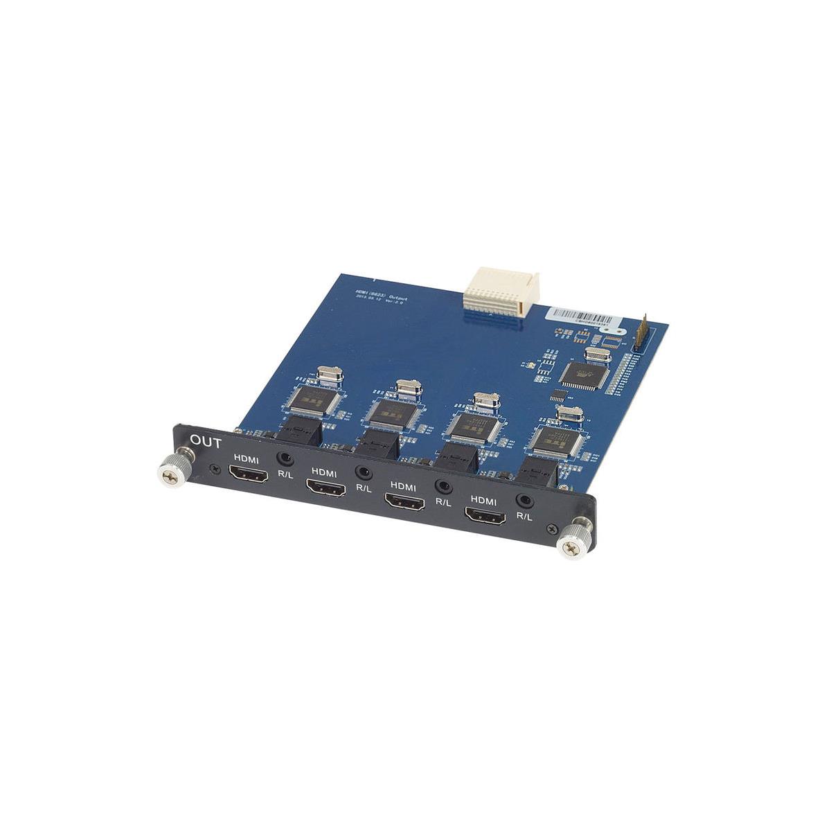 Image of Muxlab 4 Channel HDMI Output Card with Stereo Audio Output