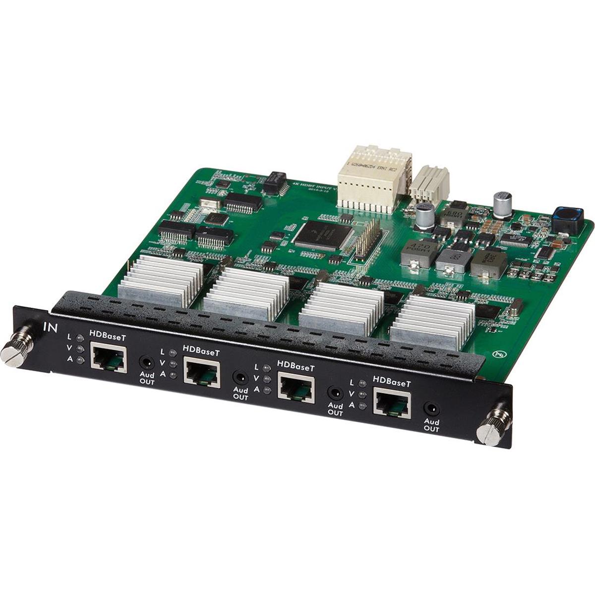 

Muxlab 4 Channel HDBT/LAN PoE 4K UHD Input Card for 16x16 Matrix Switch