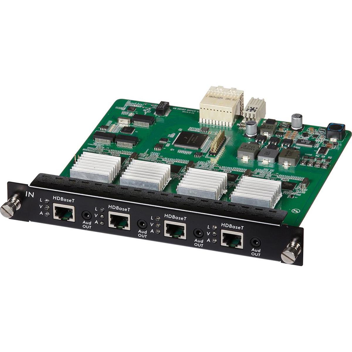 

Muxlab 4 Channel HDBT PoE 4K UHD Input Card for 16x16 Matrix Switch