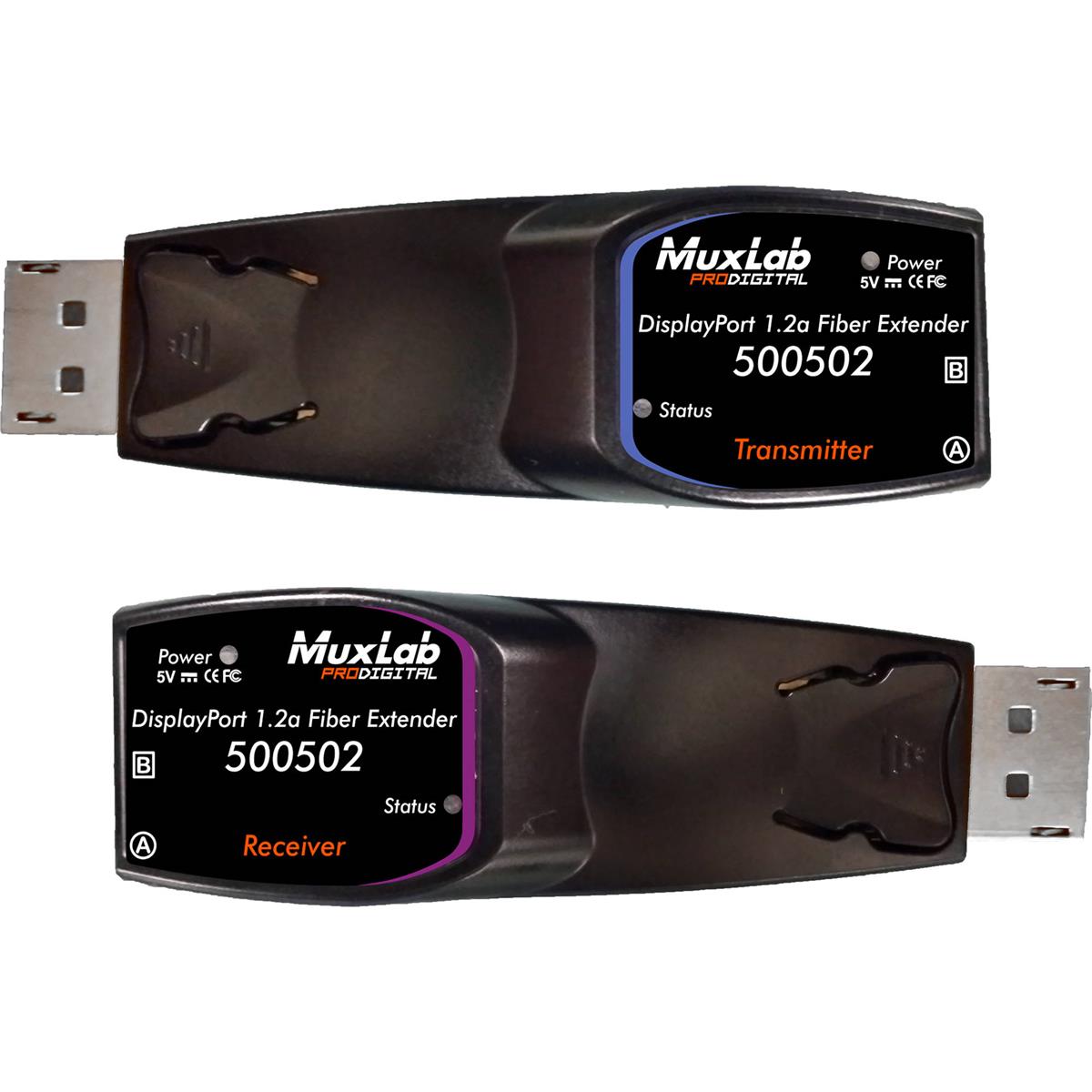 Muxlab MuxLab DisplayPort 1.2A Fiber Extender Kit -  500502