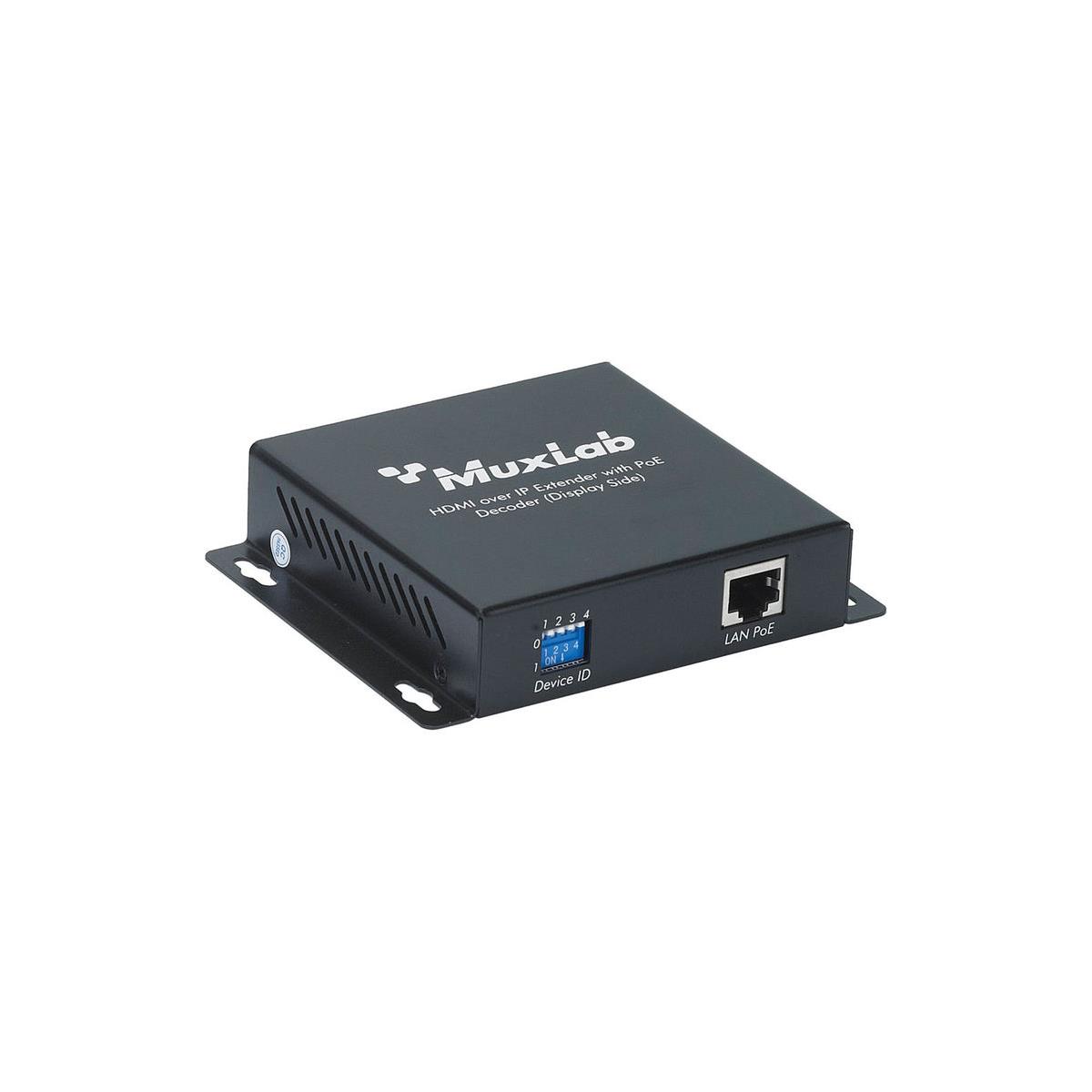 Image of Muxlab HDMI Over IP Decoder with PoE