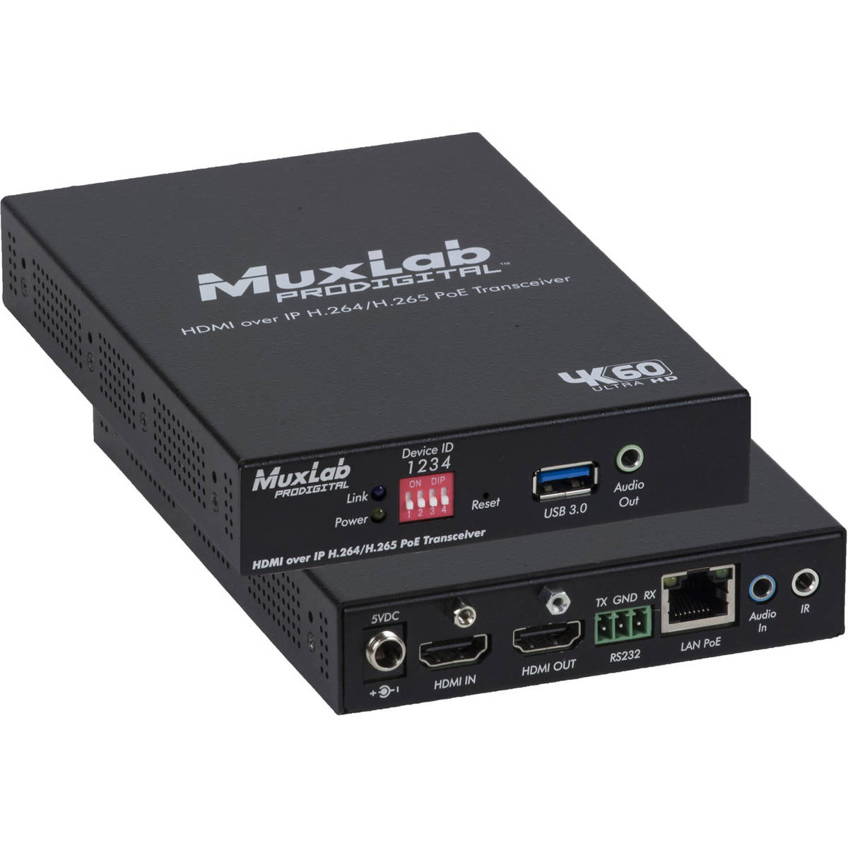 

Muxlab MuxLab 4K/60 HDMI 2.0 Over IP H.264/H.265 PoE Transmitter