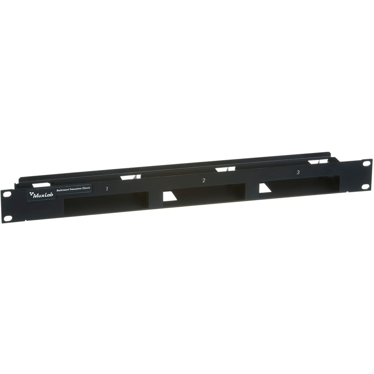 

Muxlab 1U 3-Port Rackmount Transceiver Chassis