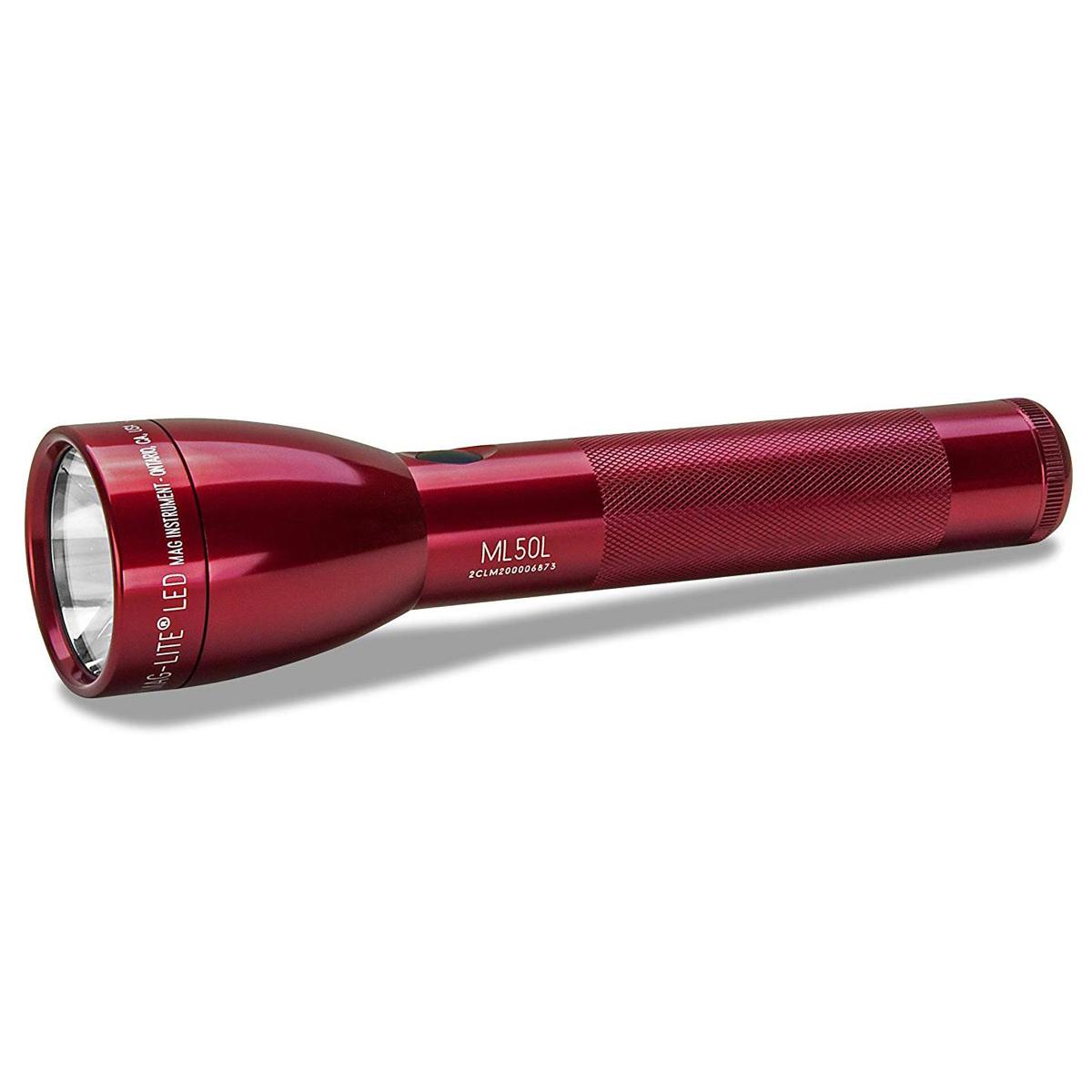 

MagLite ML50L 2-Cell C LED Flashlight, Chipboard Packaging, Red