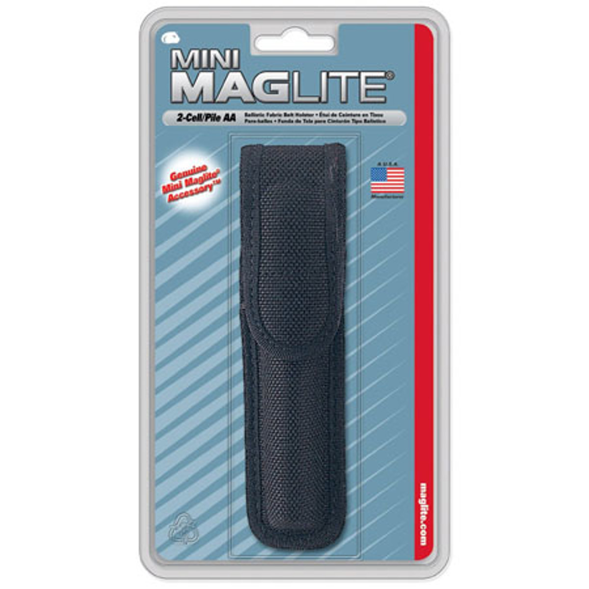 

MagLite Maglite AM2A056 AA Mini Maglite Nylon Full Flap Holster, Black