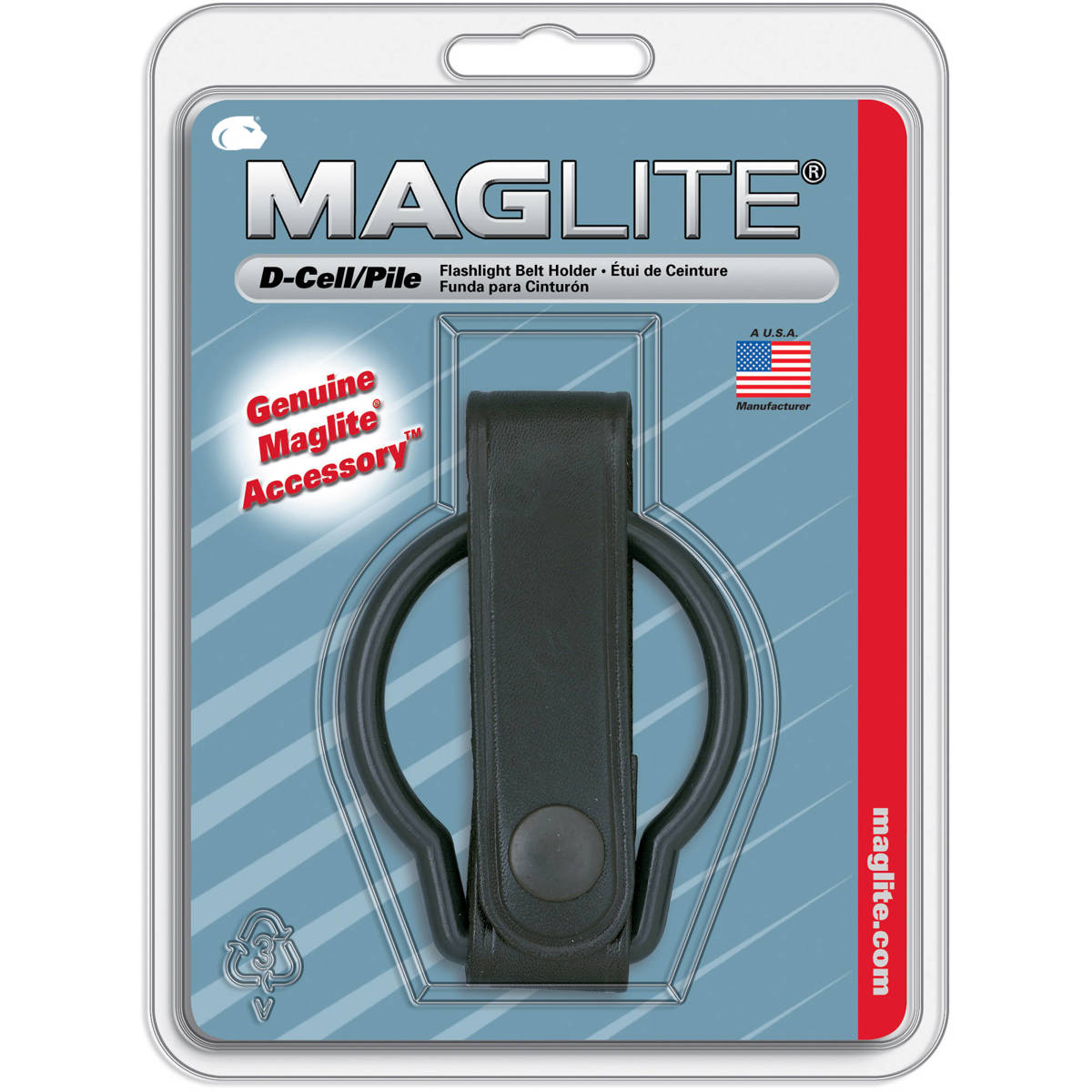 Photos - Other goods for tourism Maglite ASXD036 Plain Leather Belt Holder for D-Cell Flashlight 
