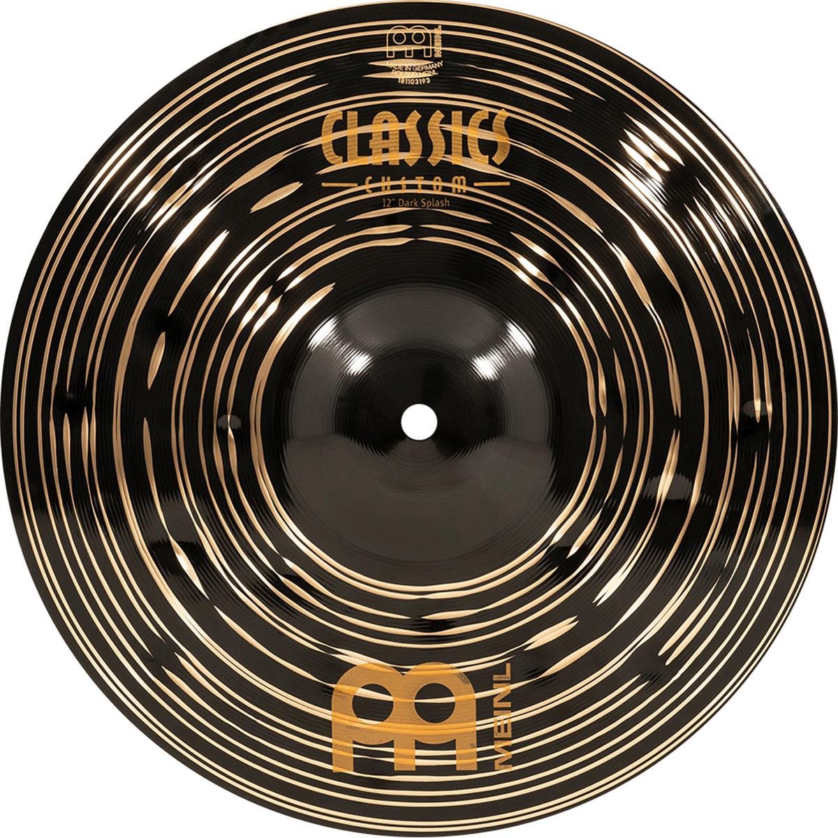 

Meinl 12" Classics Custom Dark Splash Cymbal, Thin