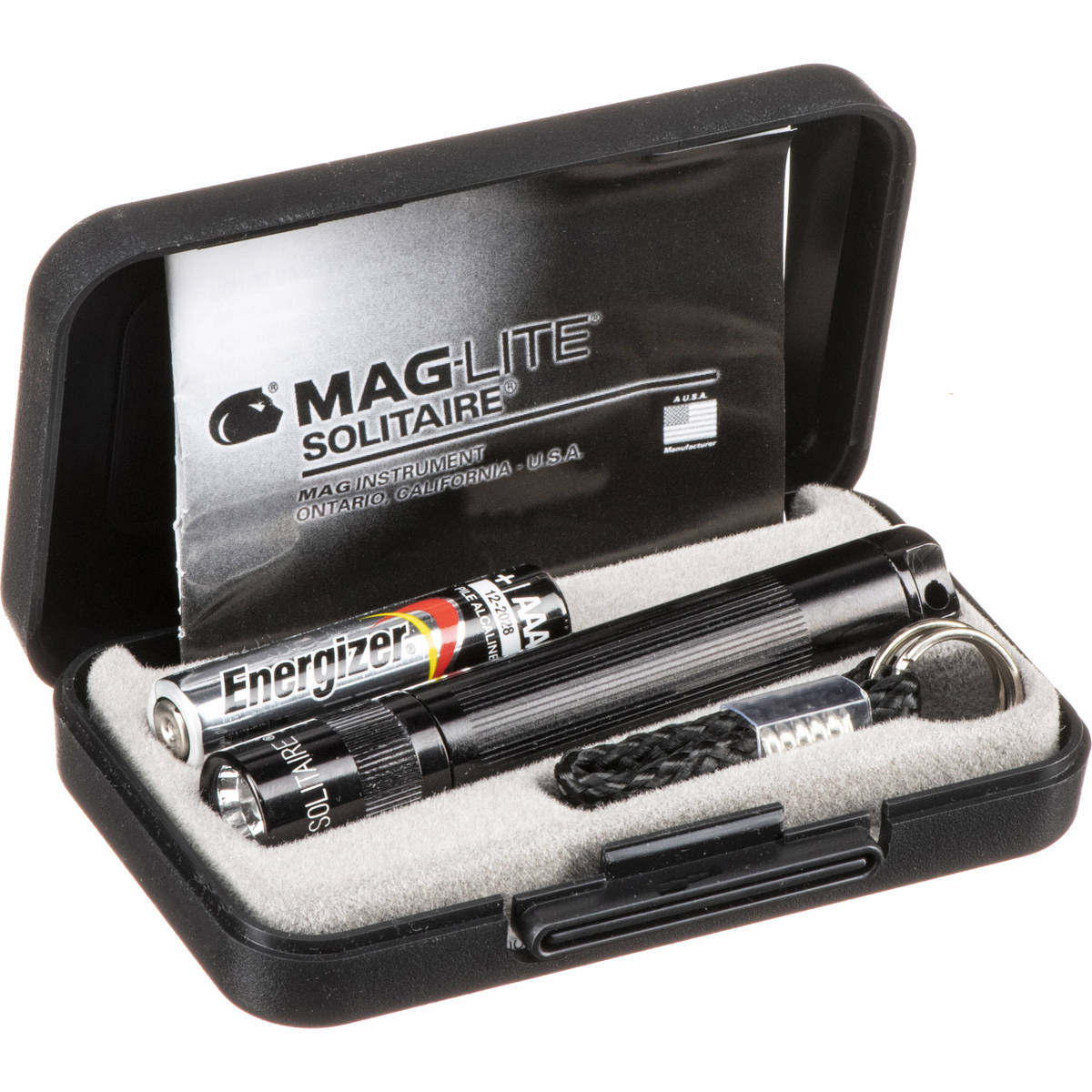 

MagLite Solitaire 1-Cell AAA Incandescent Flashlight, 2 Lumens, Black