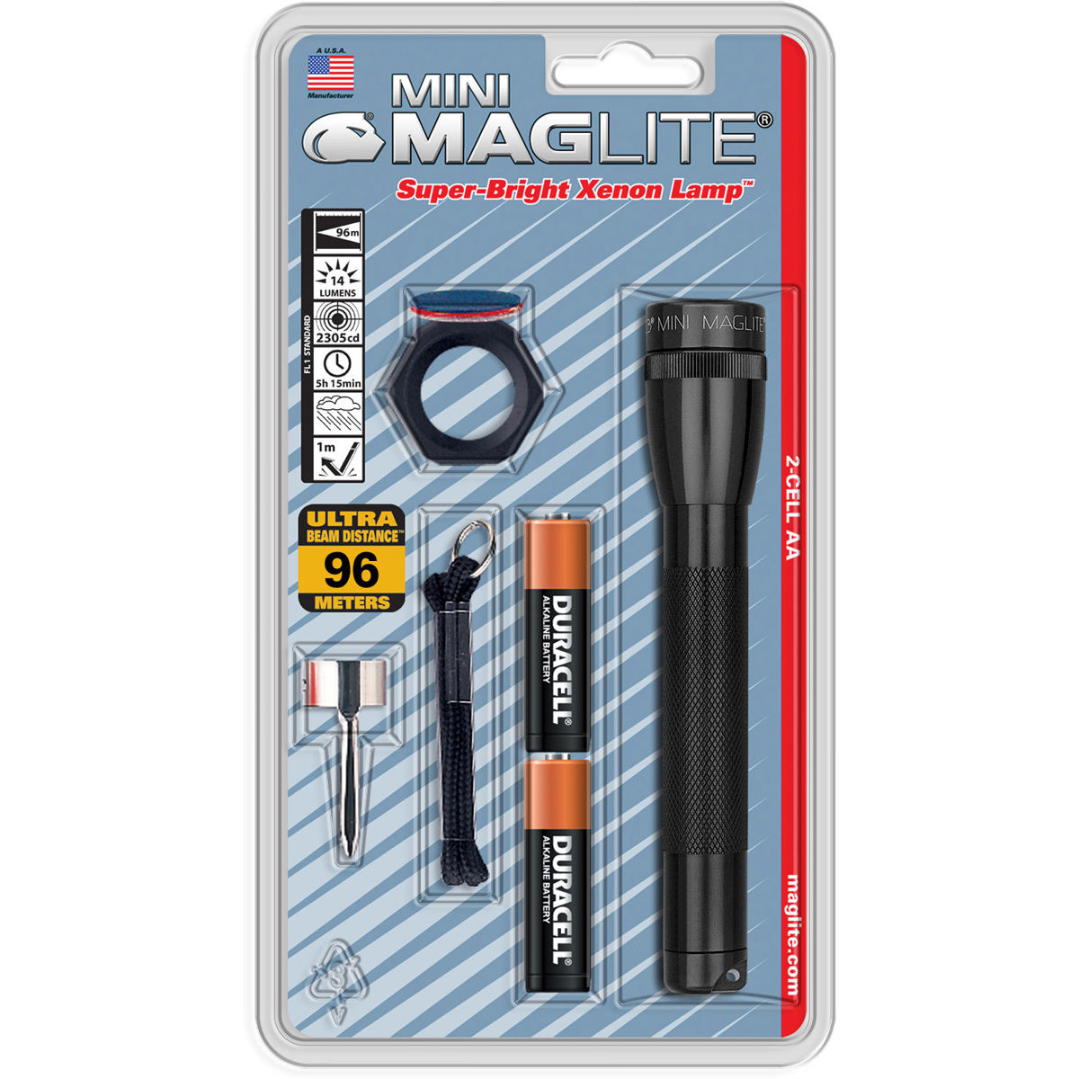 

MagLite Maglite AA Mini Mag Camo Flashlight Combo Pack, 14 Lumens, Black
