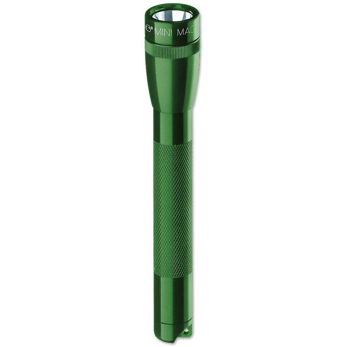 Mini Maglite Torch With Batteries AAA  And Clip New Green 