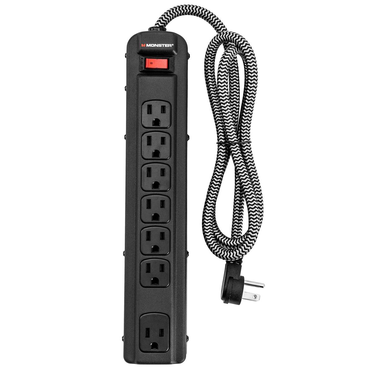 Image of Monster Cable Pro MI 7-Outlet Surge Protector with 4' Cord