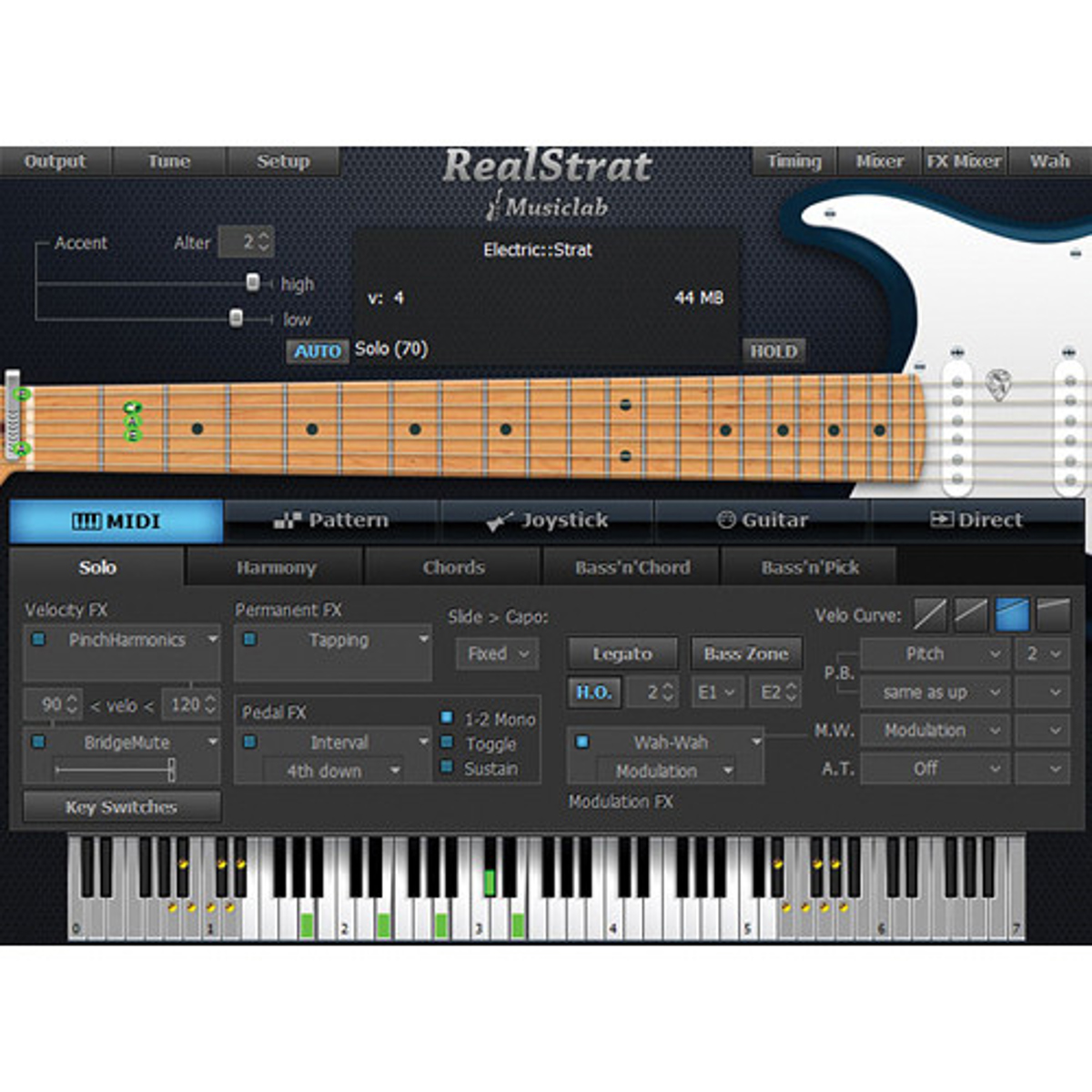 

MusicLab RealStrat 4 Virtual Instrument Software, Electronic Download