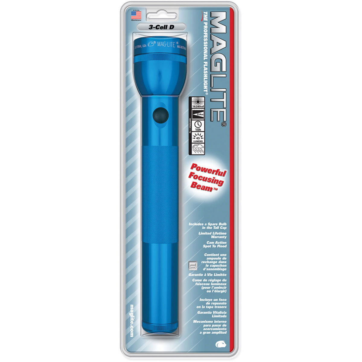 

MagLite Maglite S3D116 3-Cell D Star Flashlight, Blue