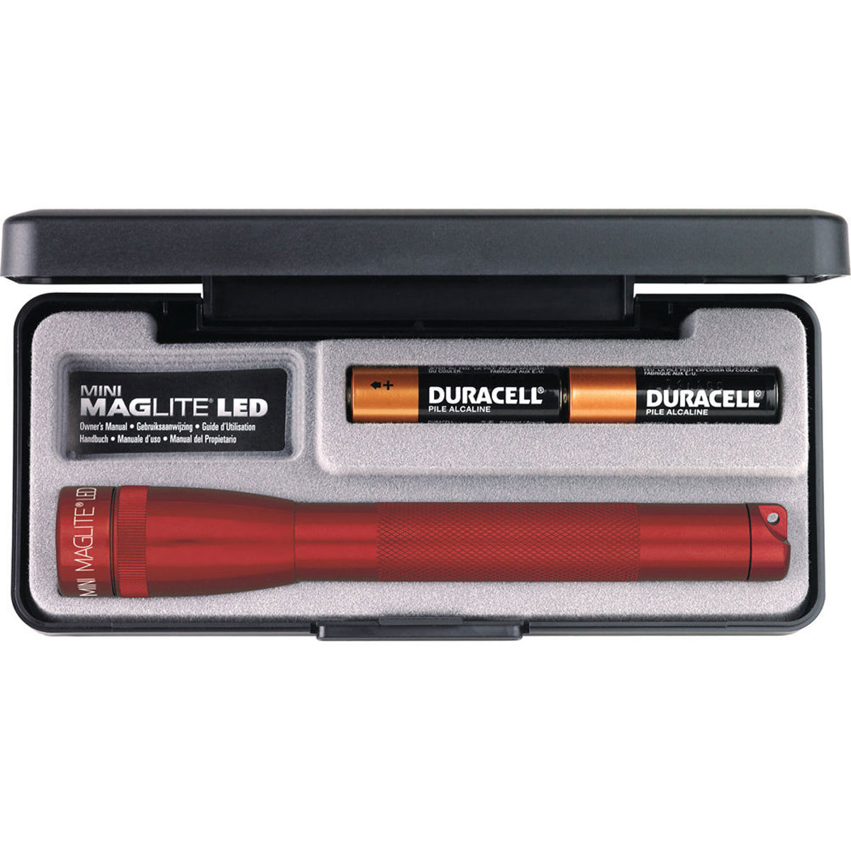 

MagLite Mini MagLite 2-Cell AA LED Flashlight, Presentation Box, Red