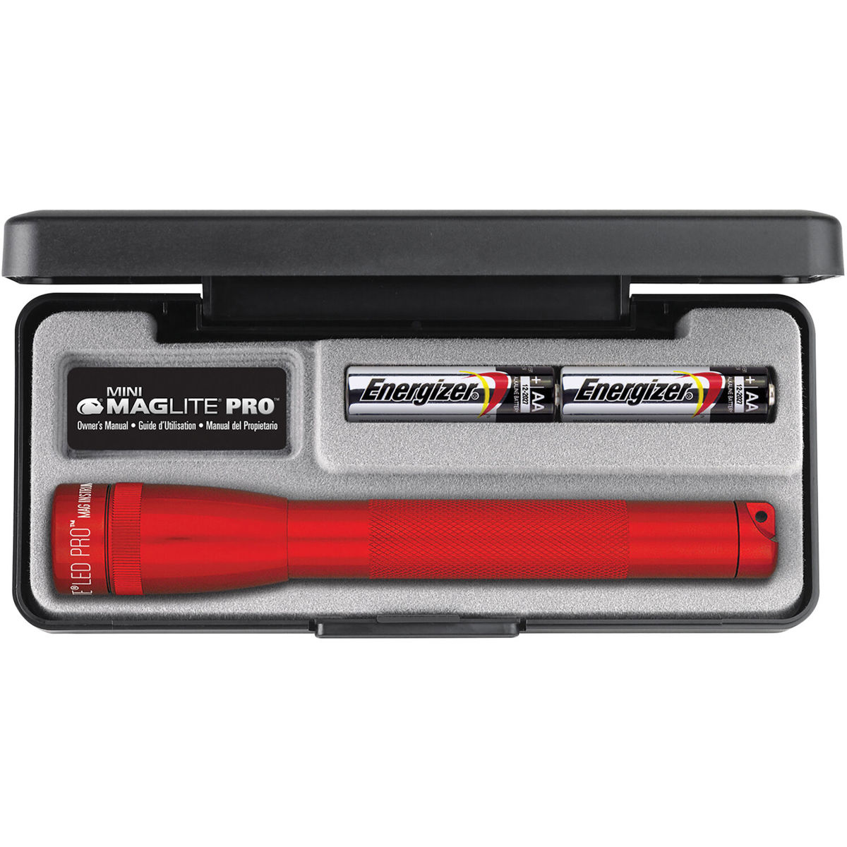 

MagLite Mini MagLite PRO 2-Cell AA LED Flashlight, Presentation Box, Red