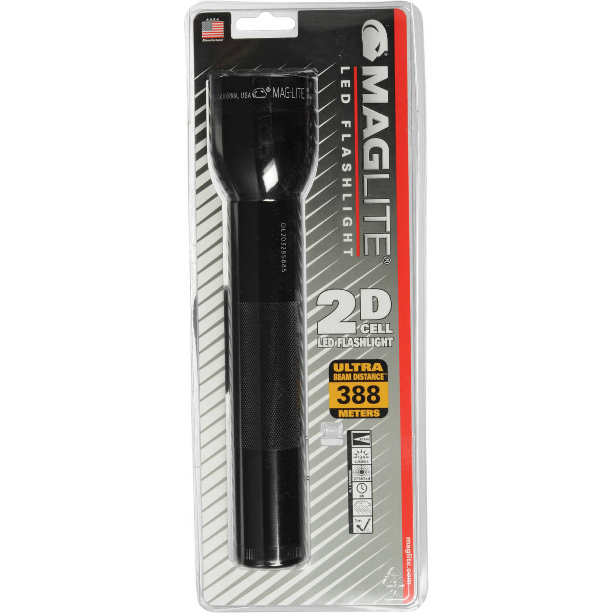 

MagLite Maglite LED 2-Cell D Flashlight, Black