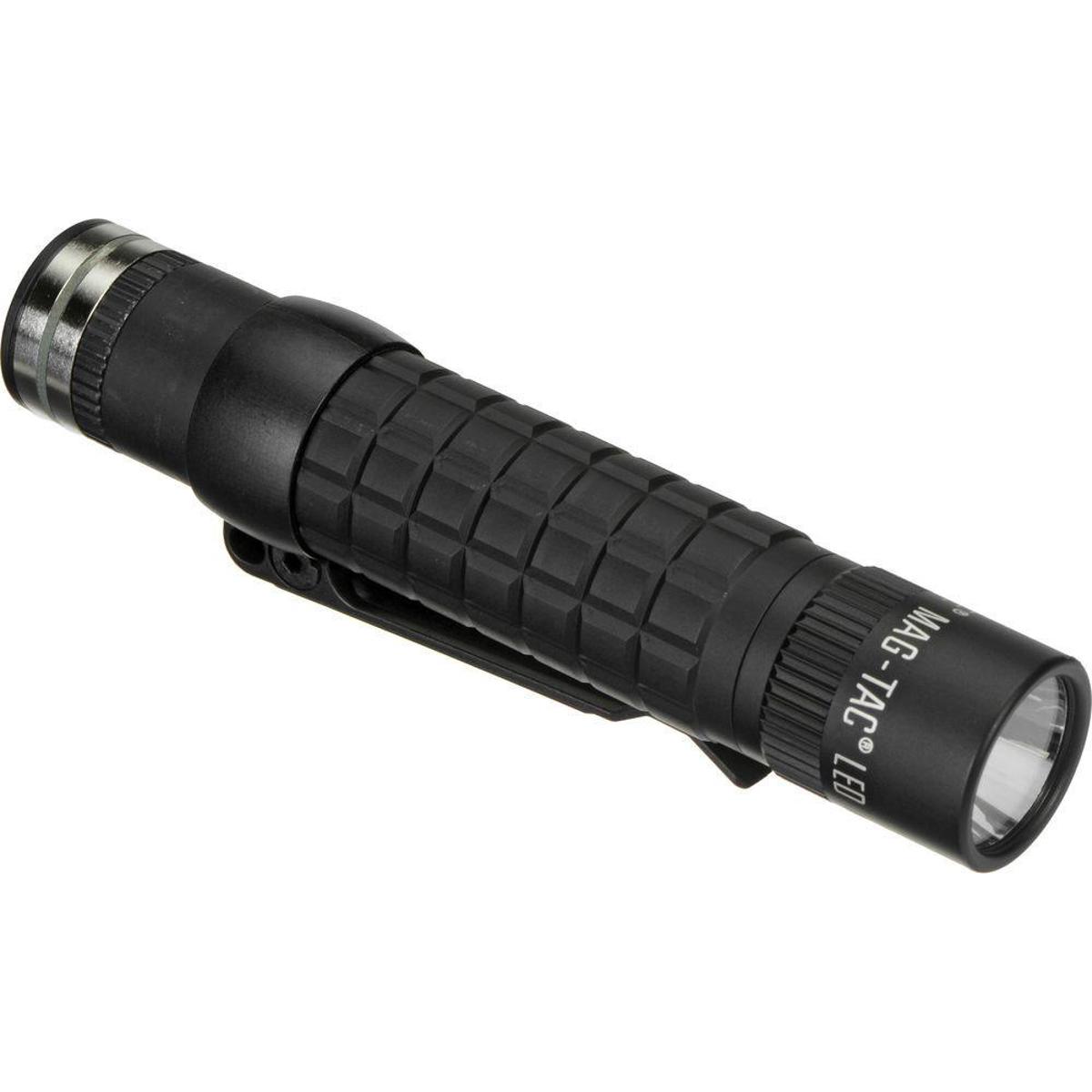 

MagLite MAG-TAC Rechargeable LED Flashlight with Plain Bezel, Black