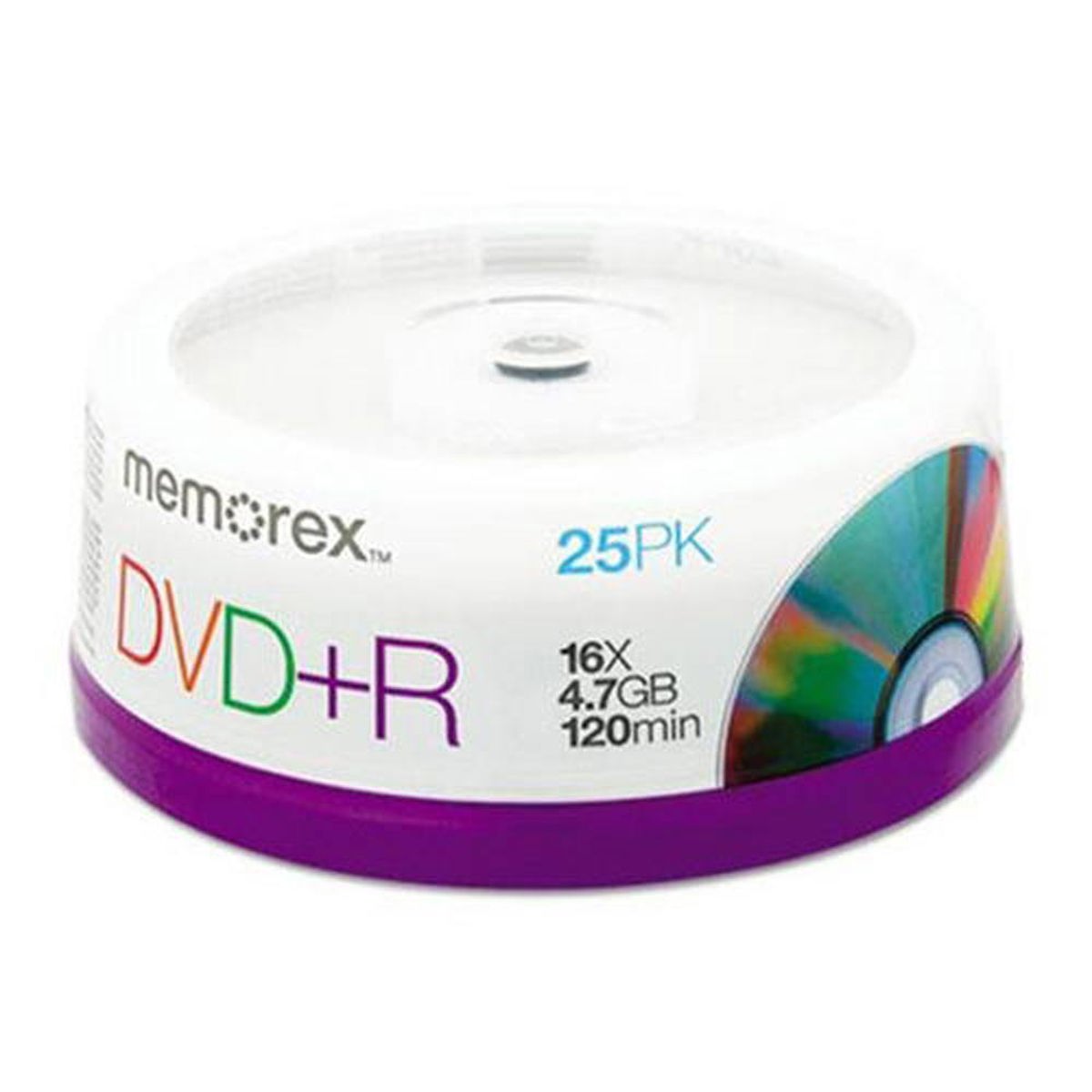 

Memorex 5618 Disk 16x DVD+R 4.7GB 25 Pack Spindle