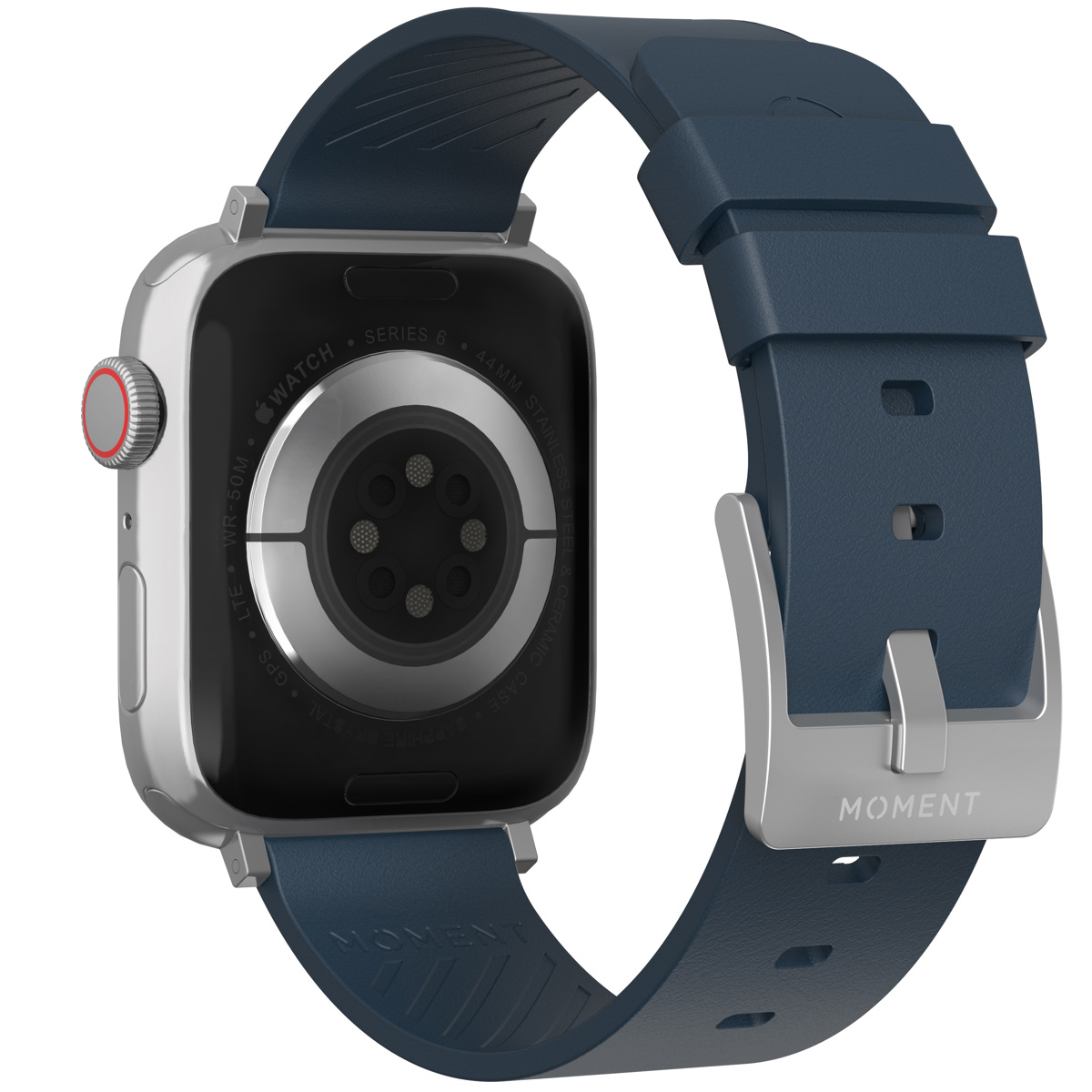 

Moment EveryDay Leather Strap for Apple Watch 42/44/45mm, Indigo Blue