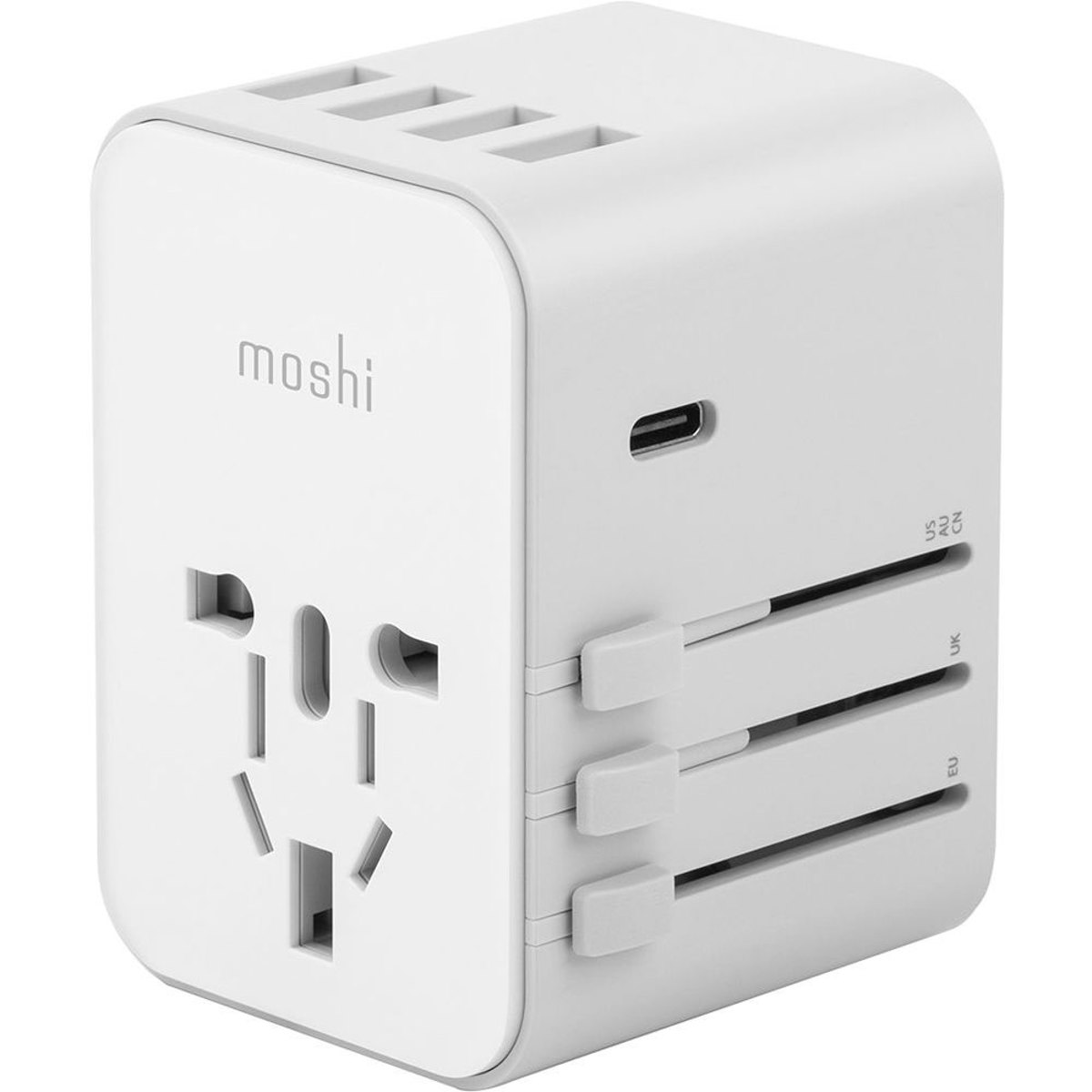 

Moshi World Travel Adapter with USB Type-C and USB Type-A Ports, White