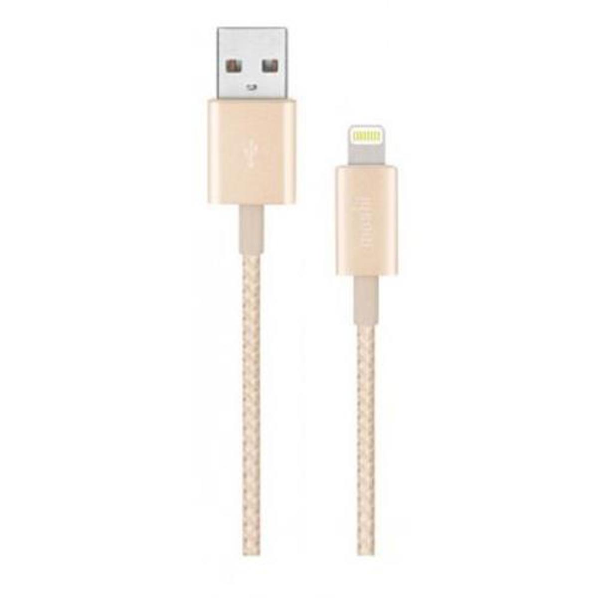 

Moshi 3.9' Integra Lightning to USB-A Charge/Sync Cable, Satin Gold