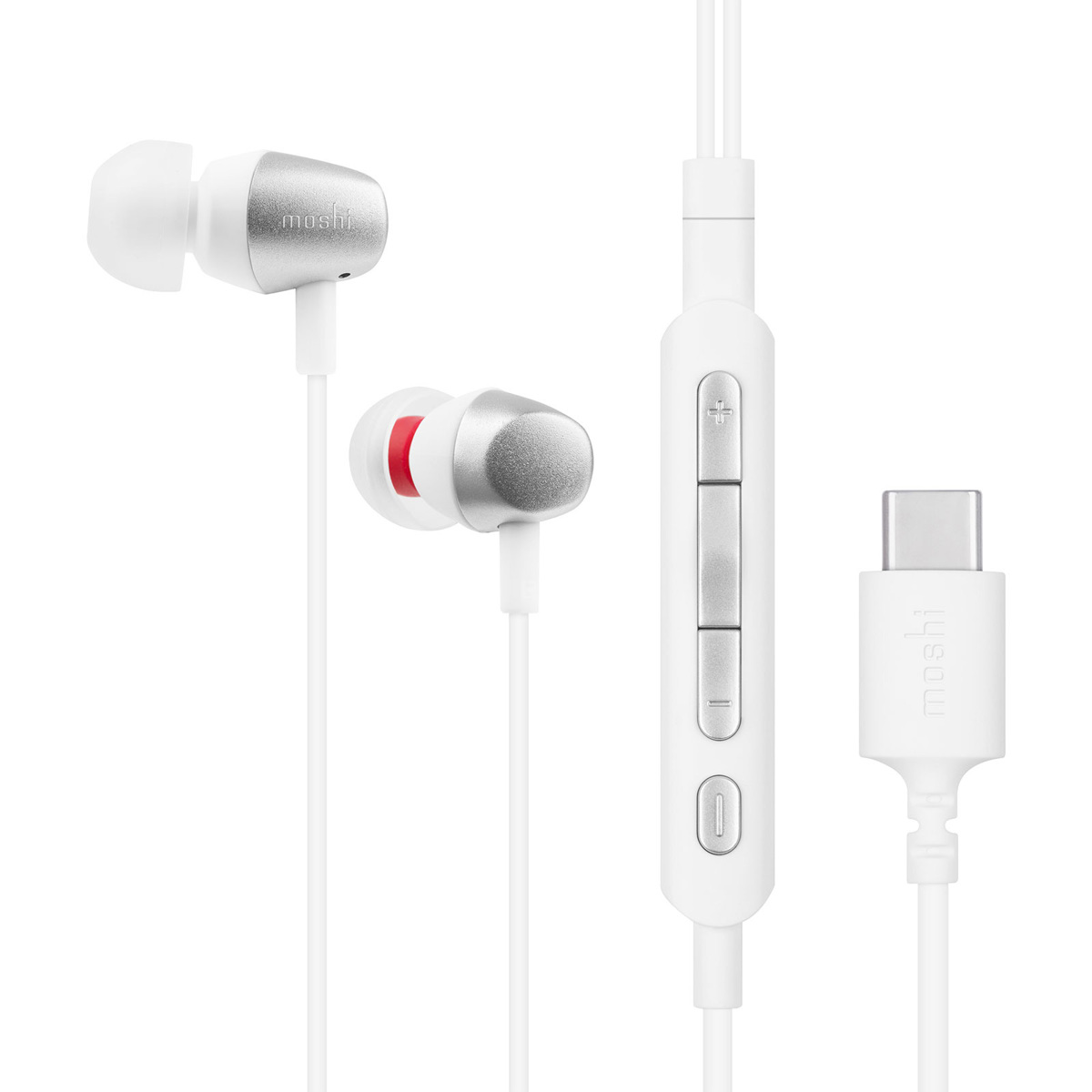 

Moshi Mythro Type-C In-Ear Earbud with Microphone, DJ Boost, Jet Silver