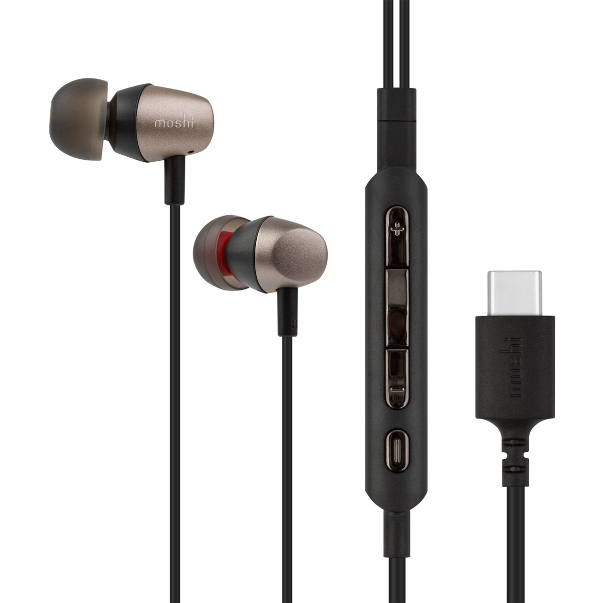 

Moshi Mythro Type-C In-Ear Earbud with Microphone, DJ Boost, Gunmetal Gray