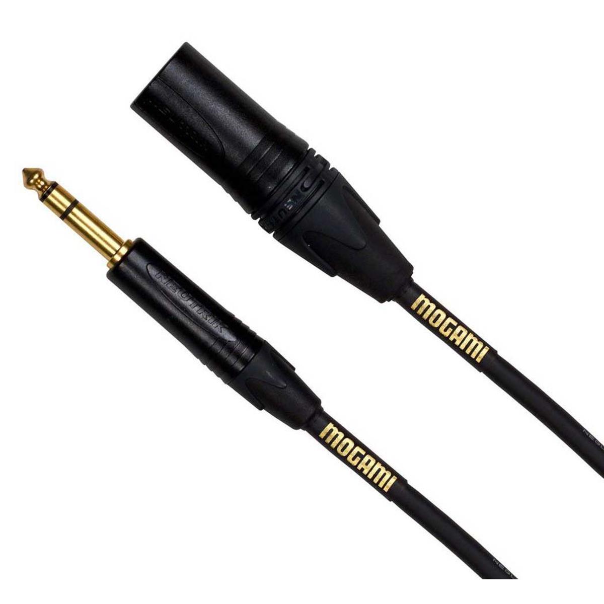 

Mogami 1' Gold 1/4" TRS Male to 3-Pin XLR Male Balanced Quad Patch Cable