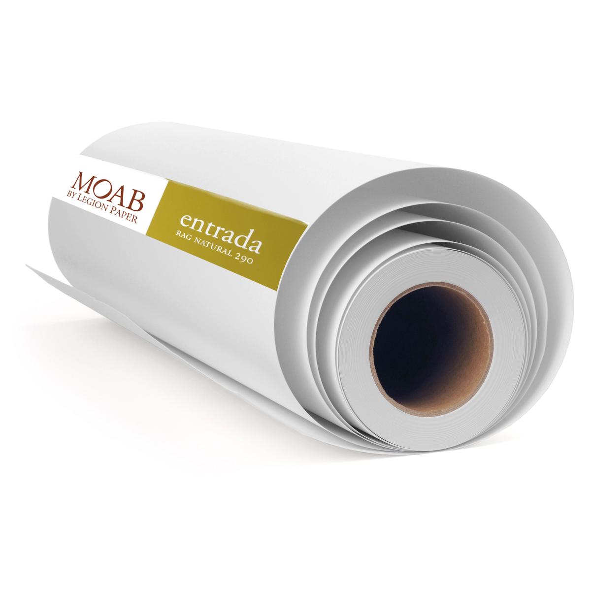 

Moab Entrada Rag Fine Art Natural White Matte Inkjet Paper, 290gsm, 17"x40' Roll