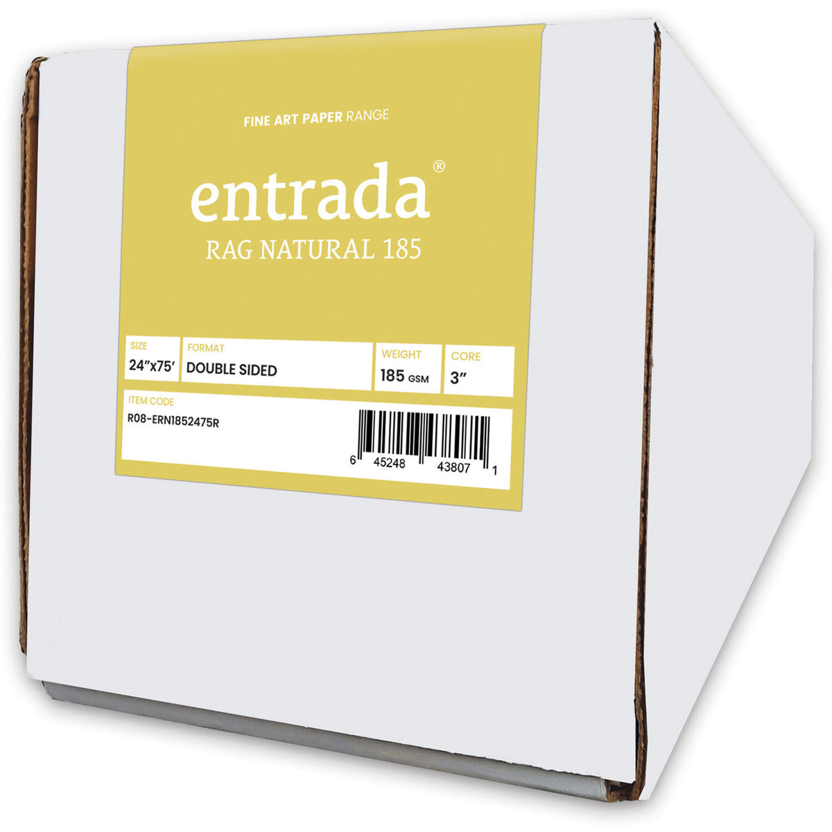 

Moab Entrada Rag Natural 185 Inkjet Print Paper, 185 gsm, Roll 24" x 75'
